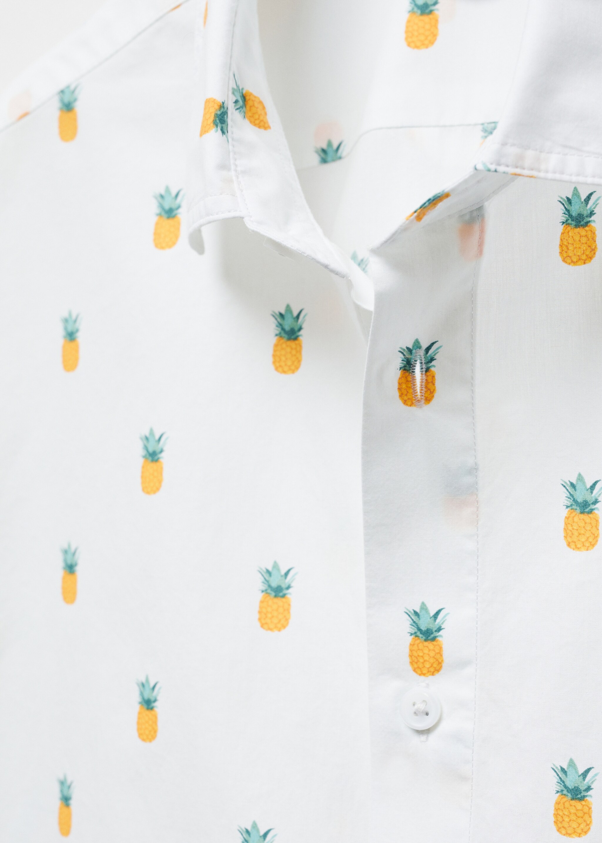 100% cotton shirt with pineapple print - Details of the article 8