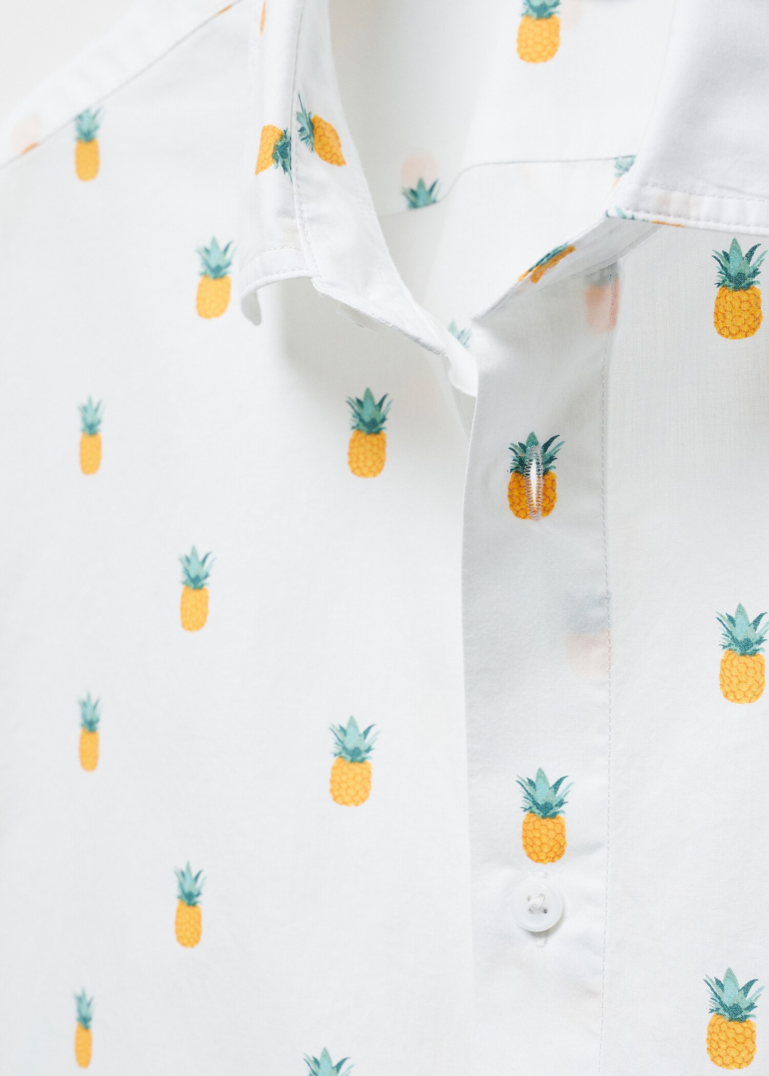 100% cotton shirt with pineapple print - Details of the article 8