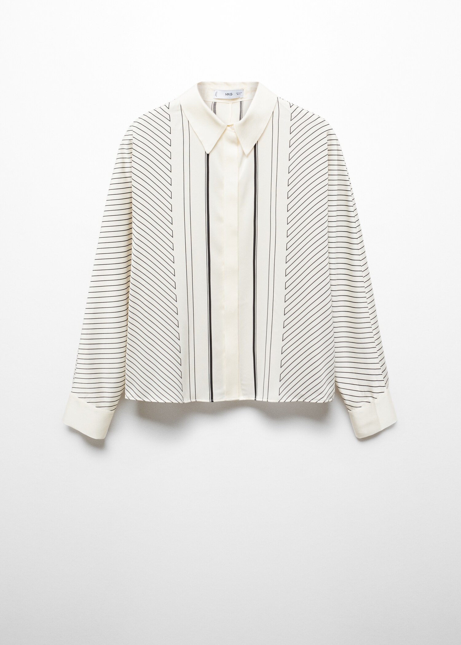 Satin striped shirt - Article without model