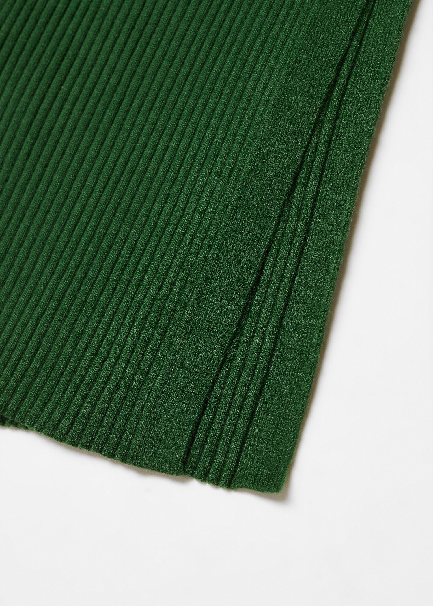 Robe maille côtelée col V - Détail de l'article 8