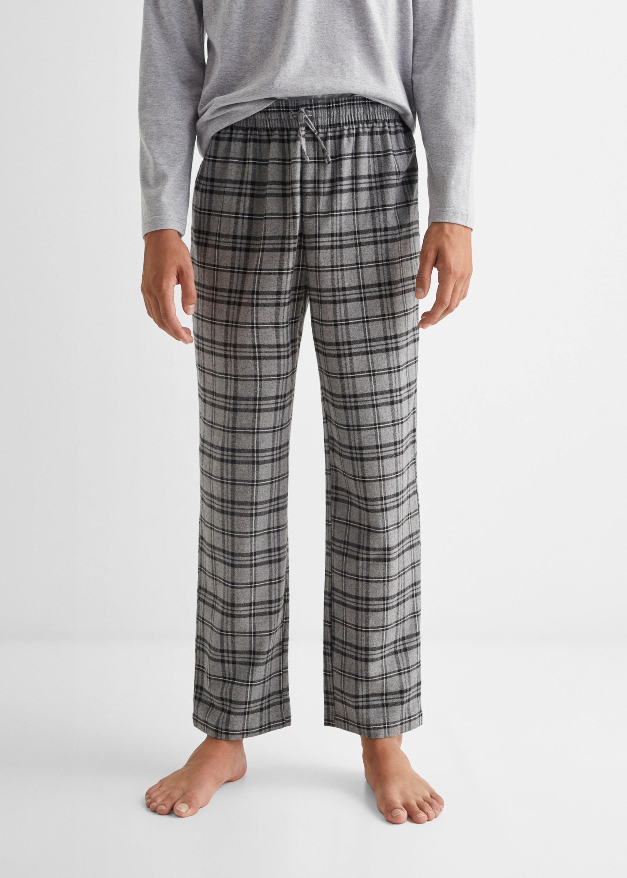Two-pieces check long pyjamas - Details of the article 6