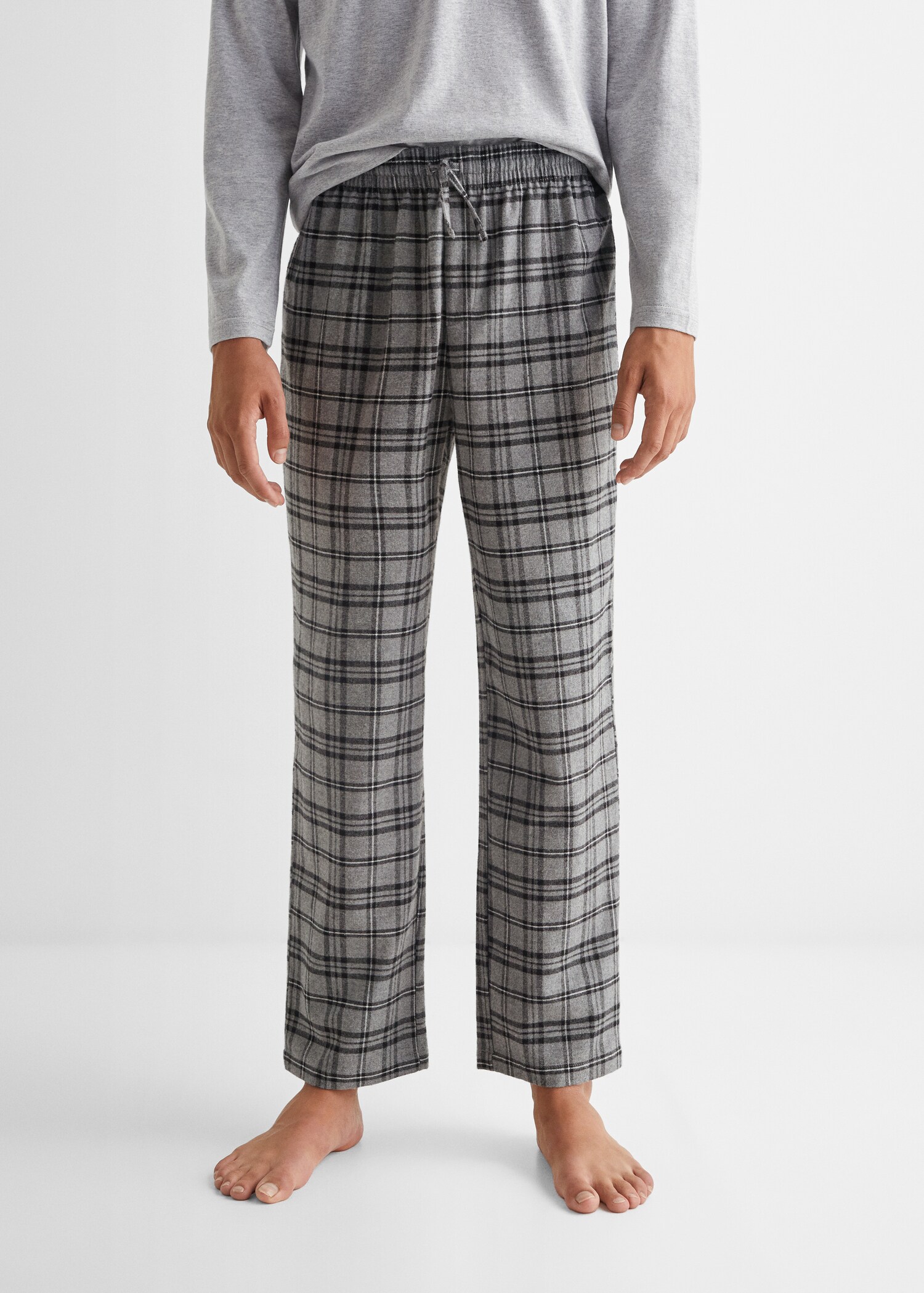 Two-pieces check long pyjamas - Details of the article 6