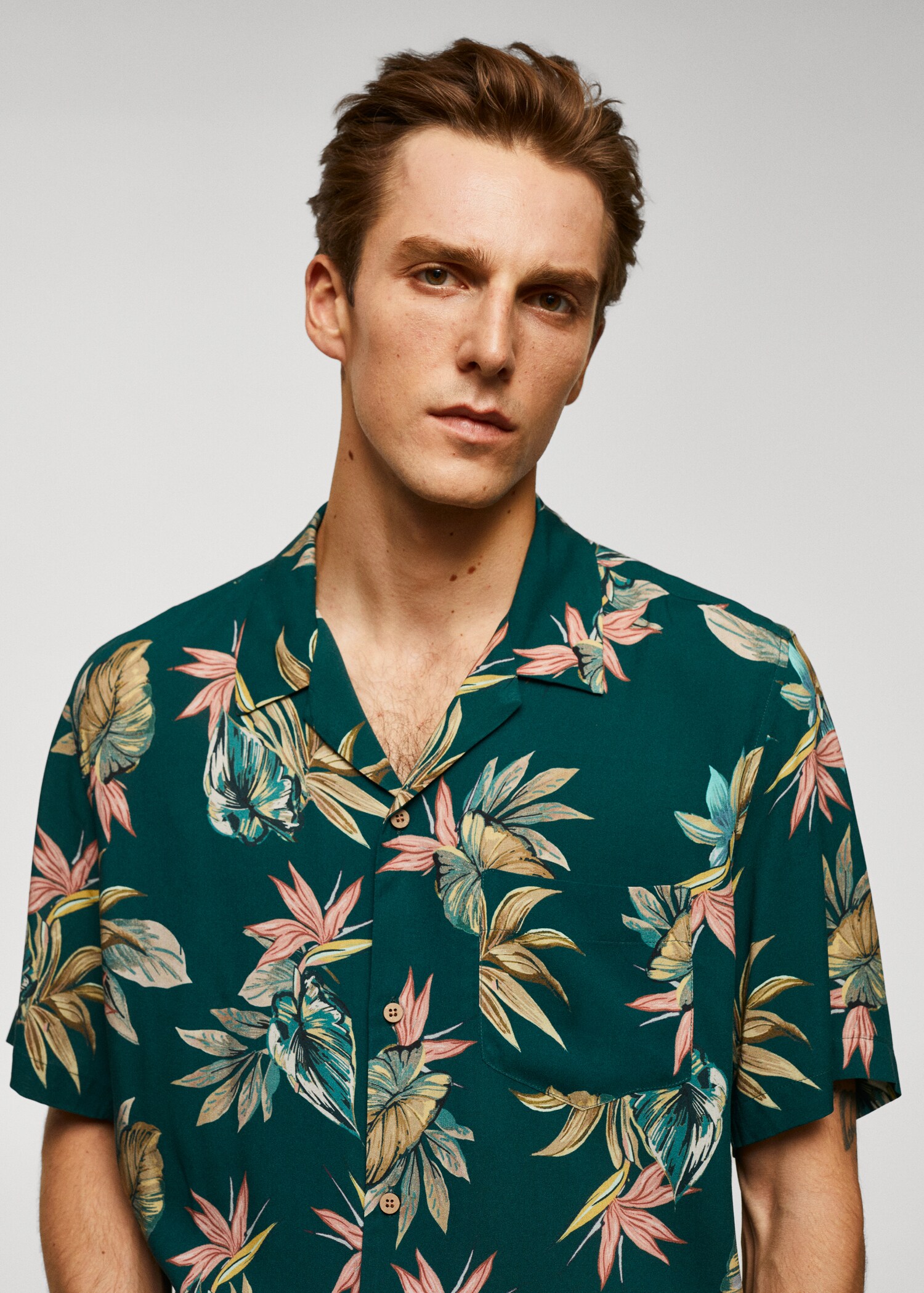 Hawaiimönstrad regular fit-skjorta - Detaljer om artikeln 1