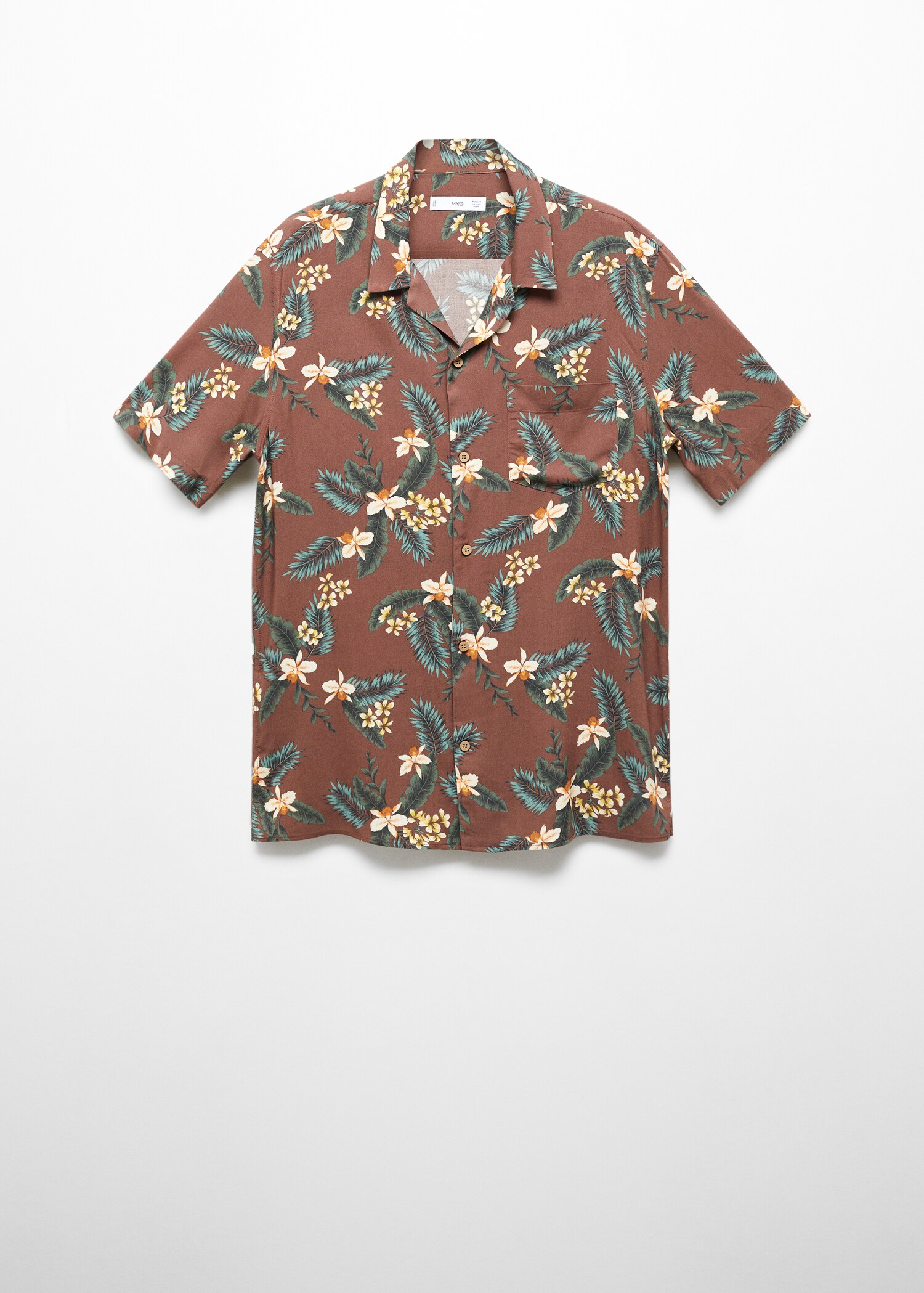 Regular-fit Hawaiian-print shirt - Article without model