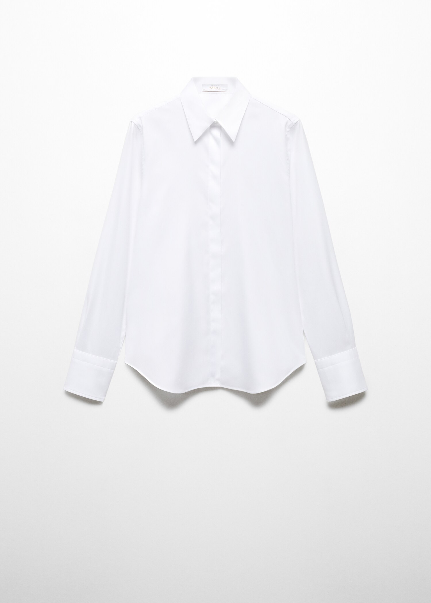 Slim-fit poplin shirt - Article without model