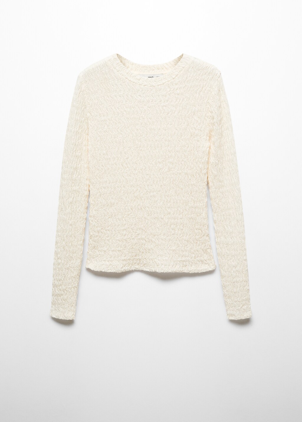 Gathered knitted t shirt