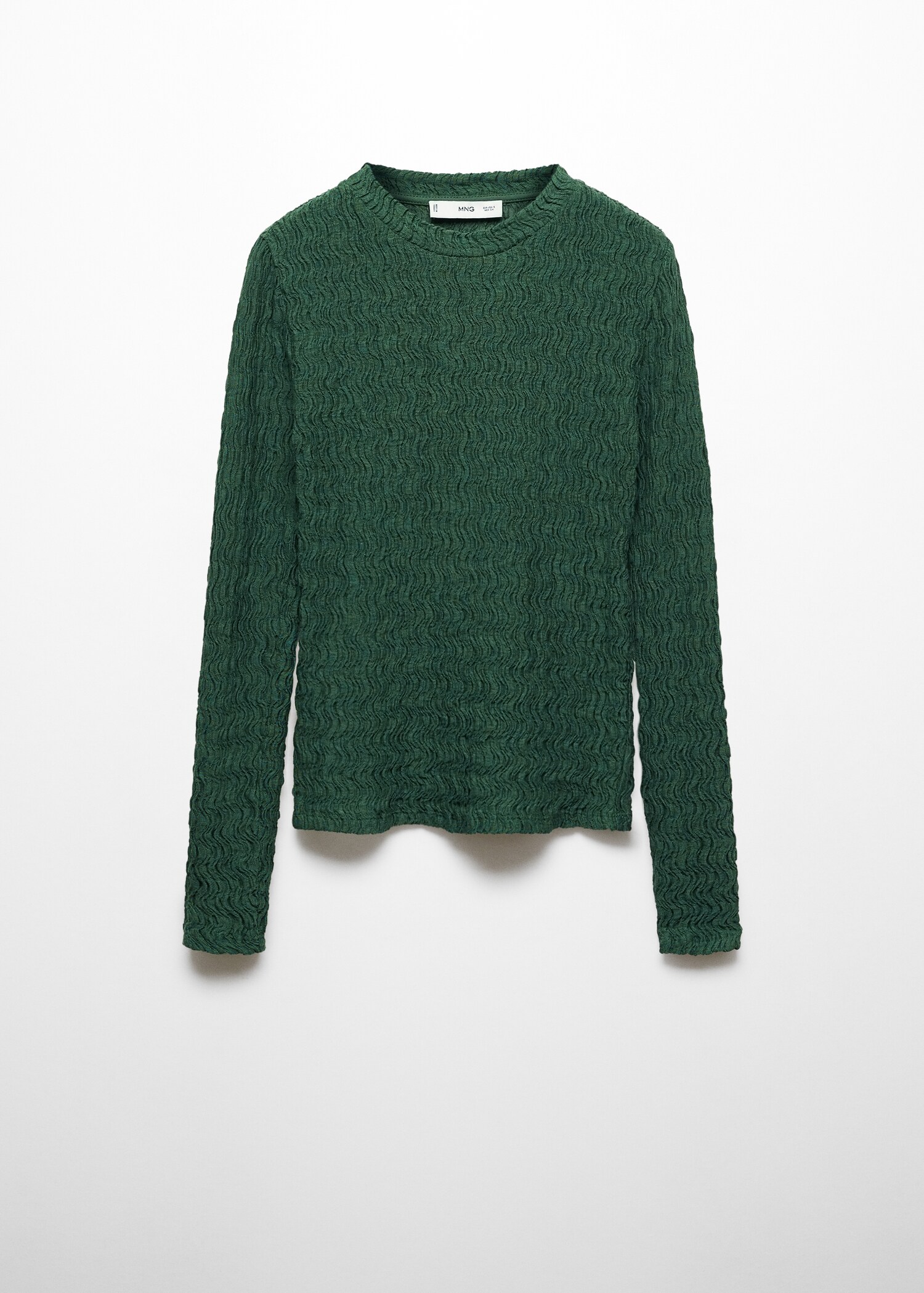 Bluză din tricot încrețit - Articol fără model