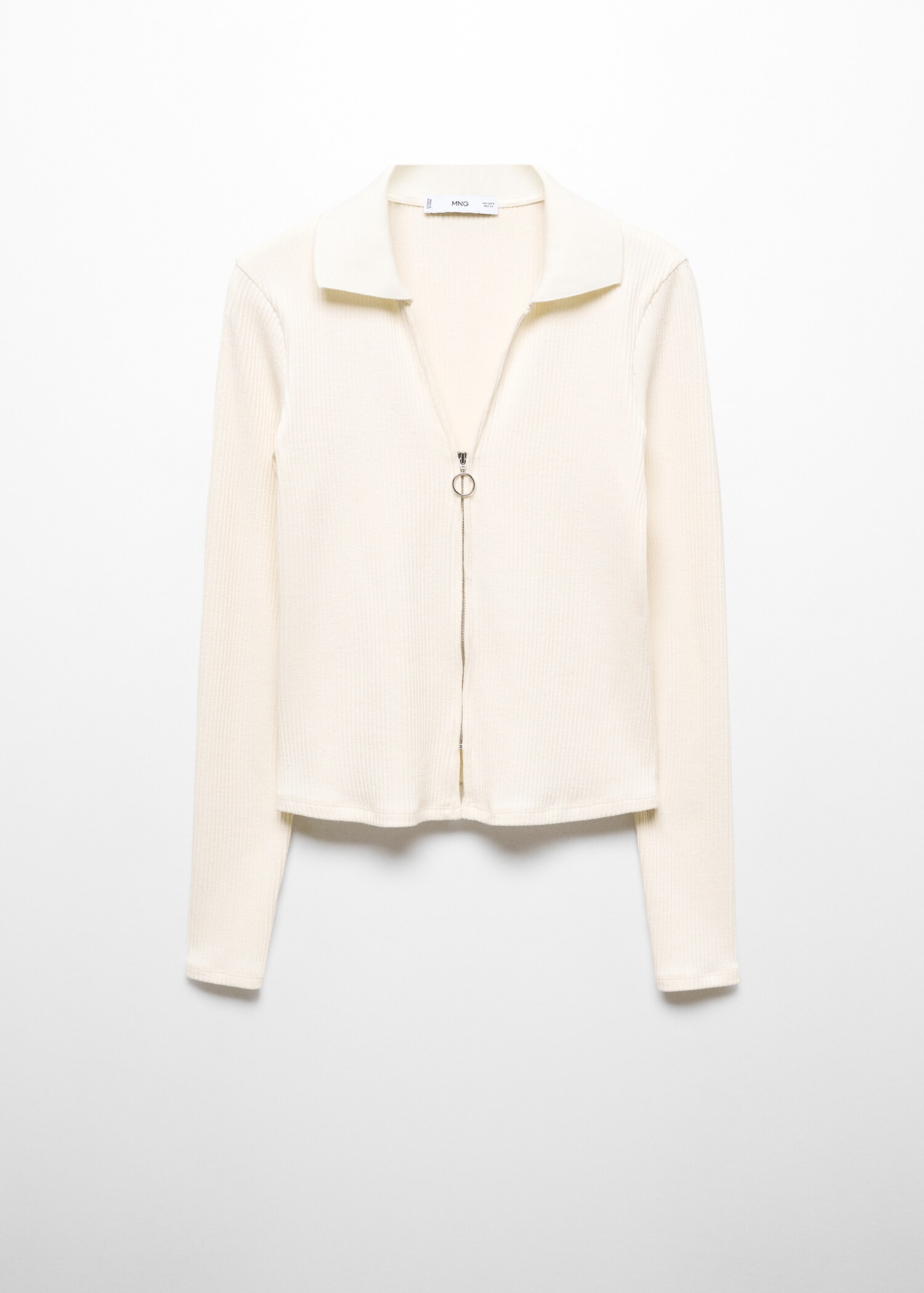 Pull-over col V fermeture Éclair - Article sans modèle