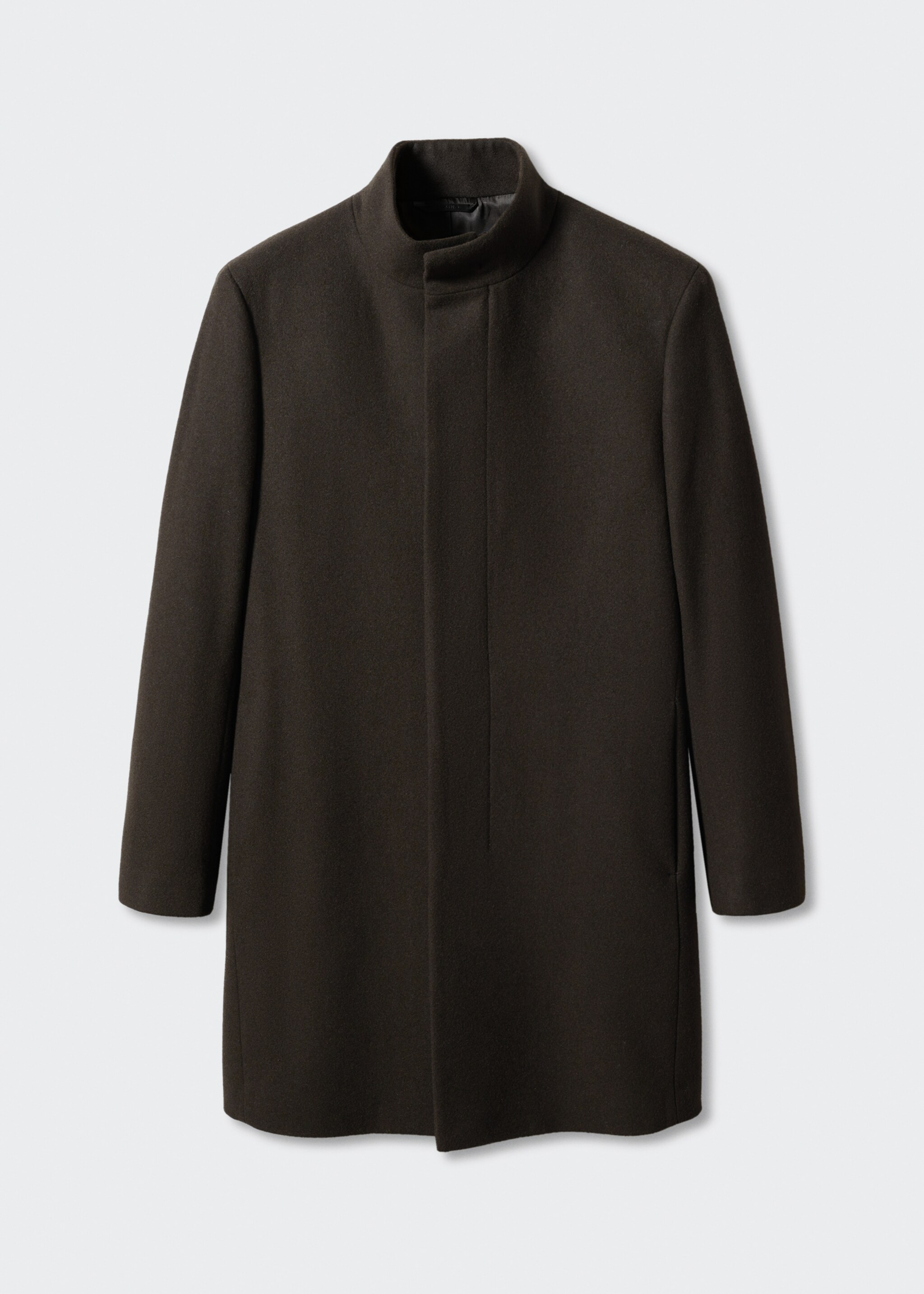 Wool funnel neck coat - Article without model