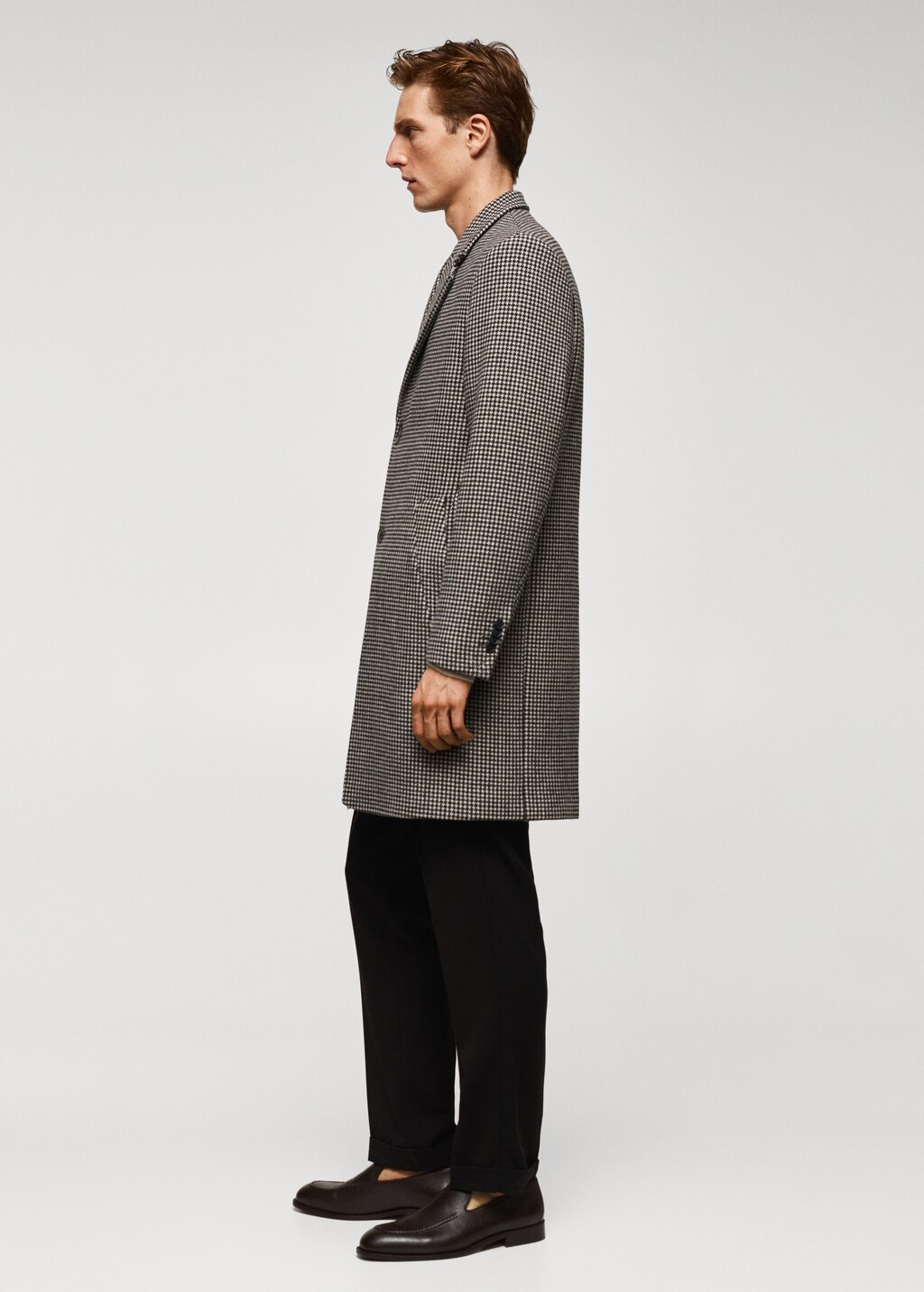 Manteau laine pied de poule best sale