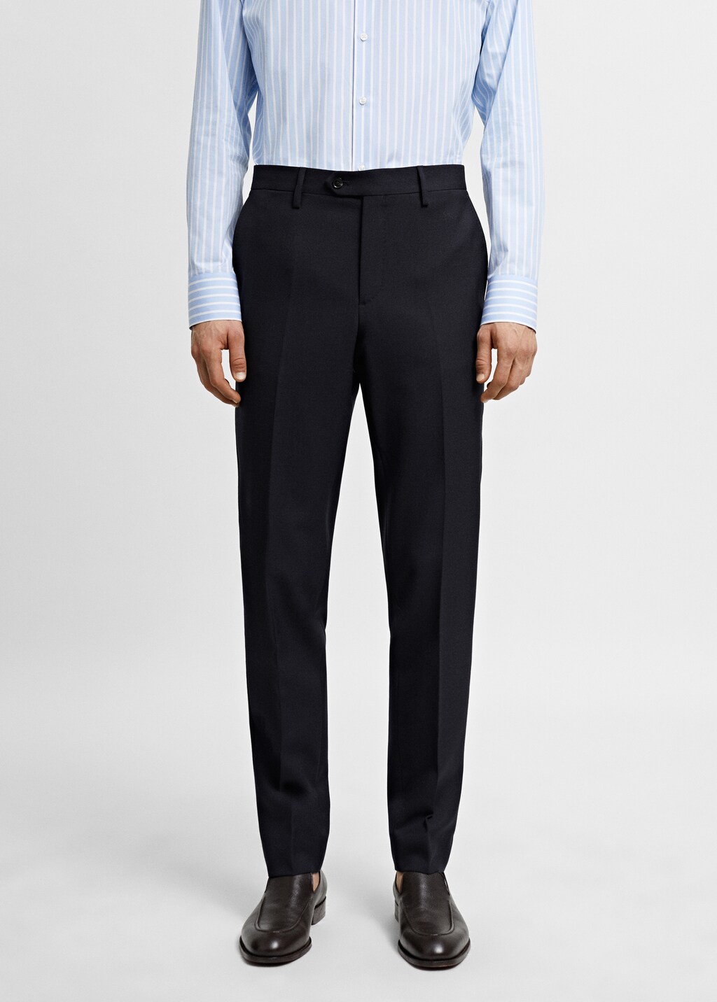 100% virgin wool suit trousers - Men | MANGO OUTLET USA