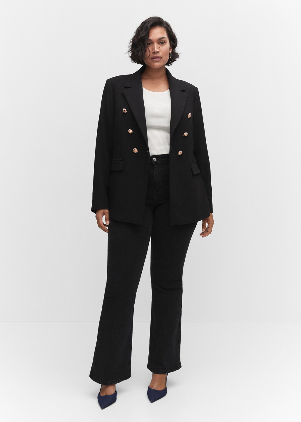 Double-breasted blazer - Women | MANGO OUTLET USA