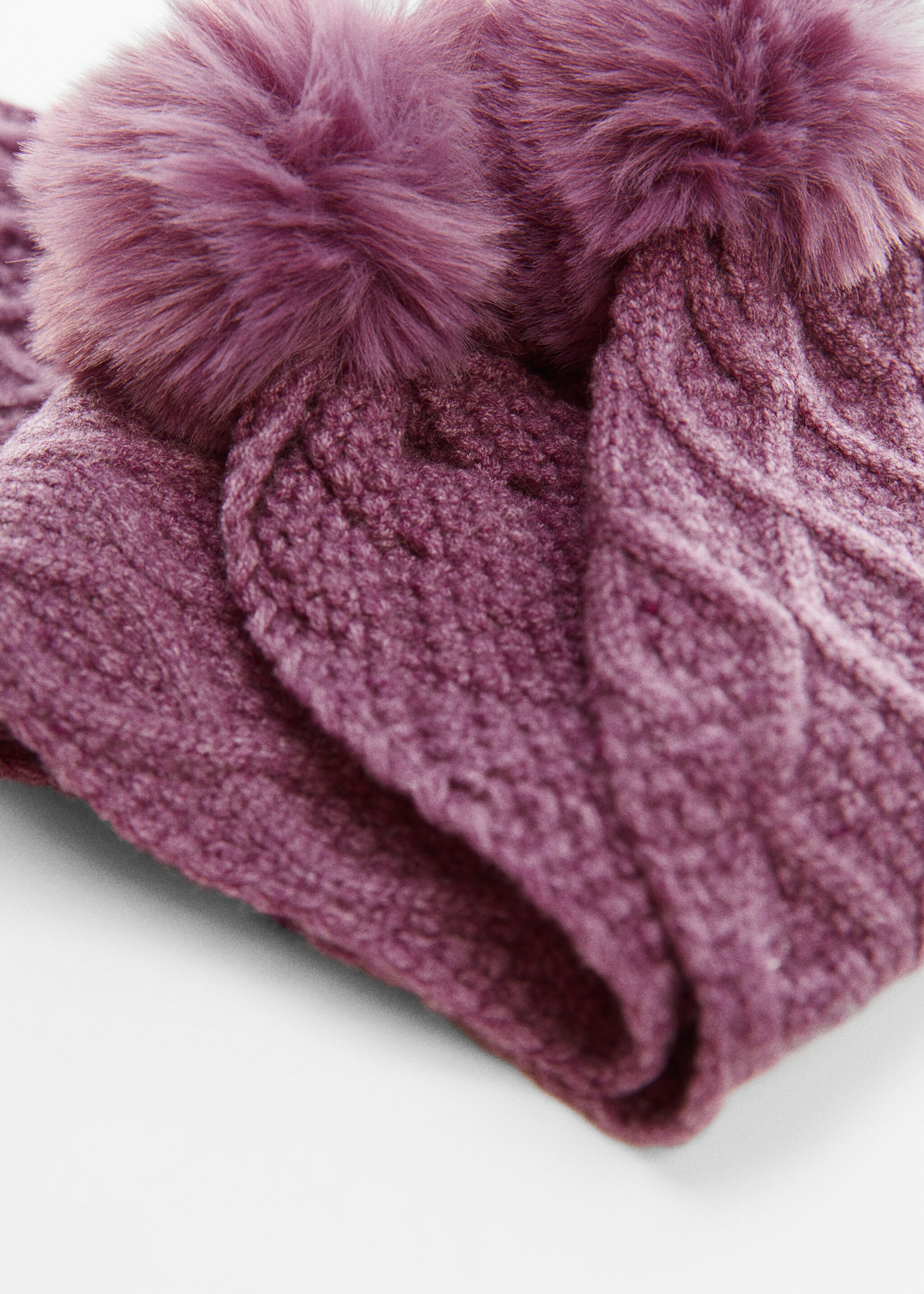 Cable-knit scarf - Medium plane