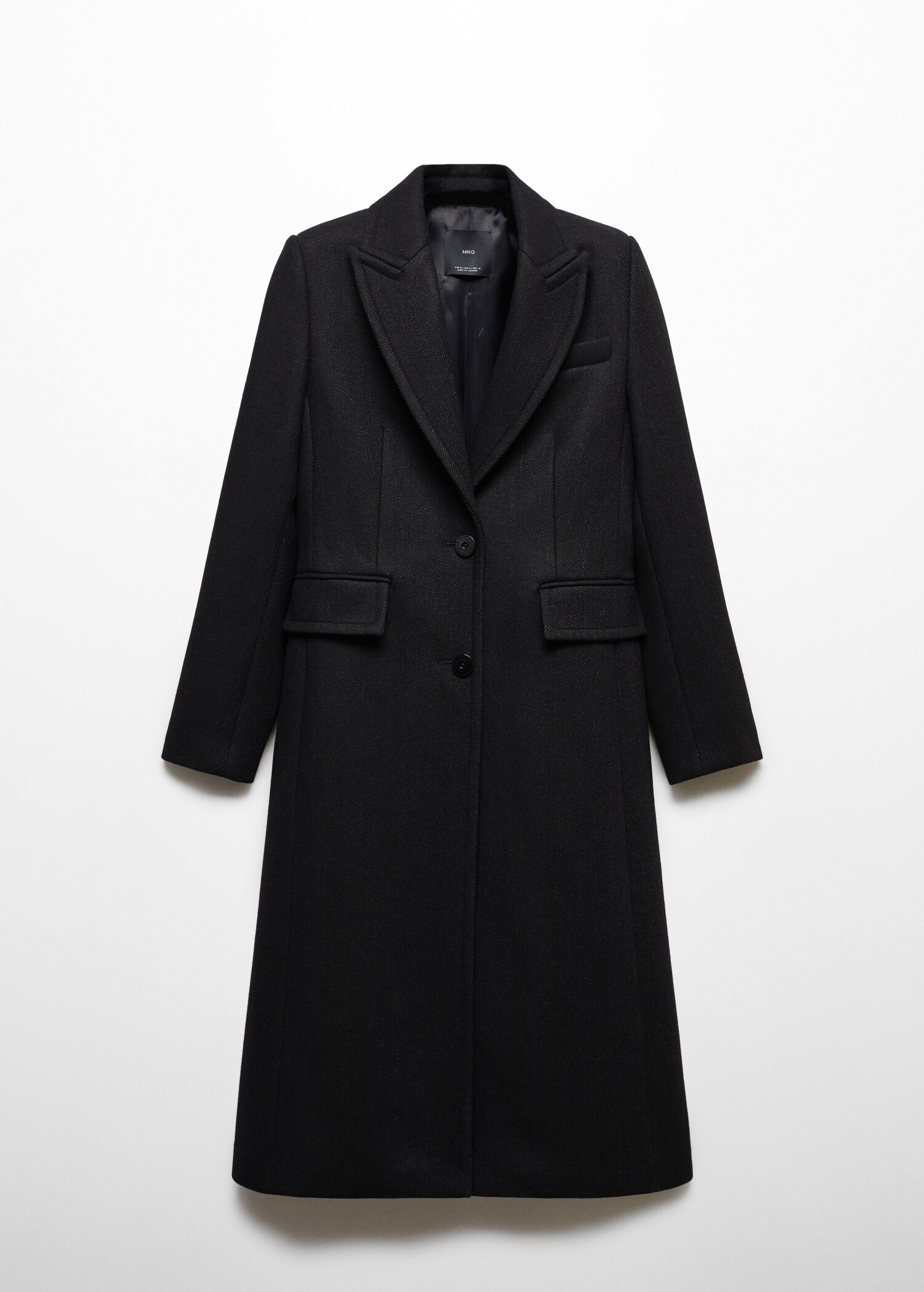 Manteau laine relief revers - Article sans modèle