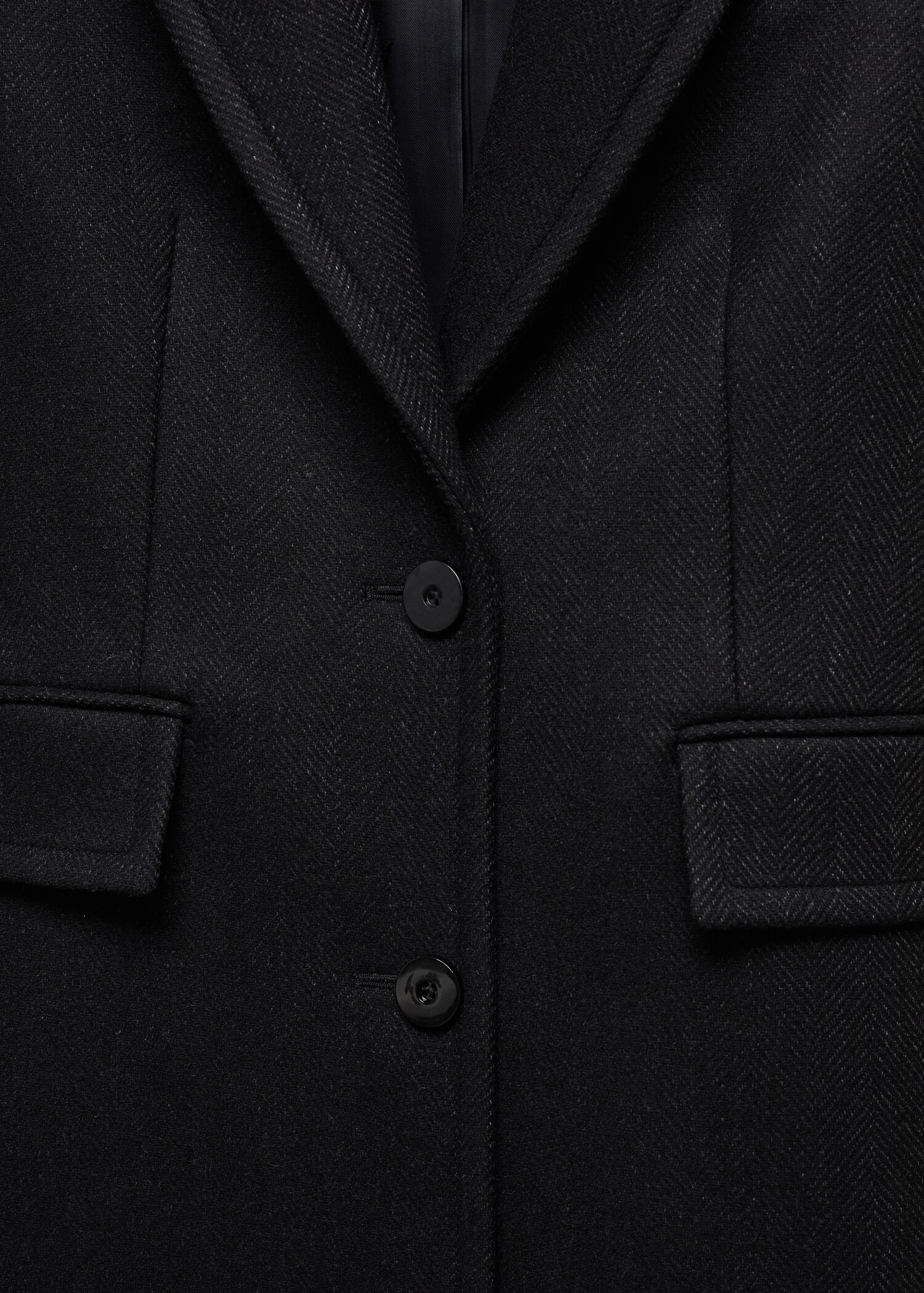 Manteau laine relief revers - Détail de l'article 8