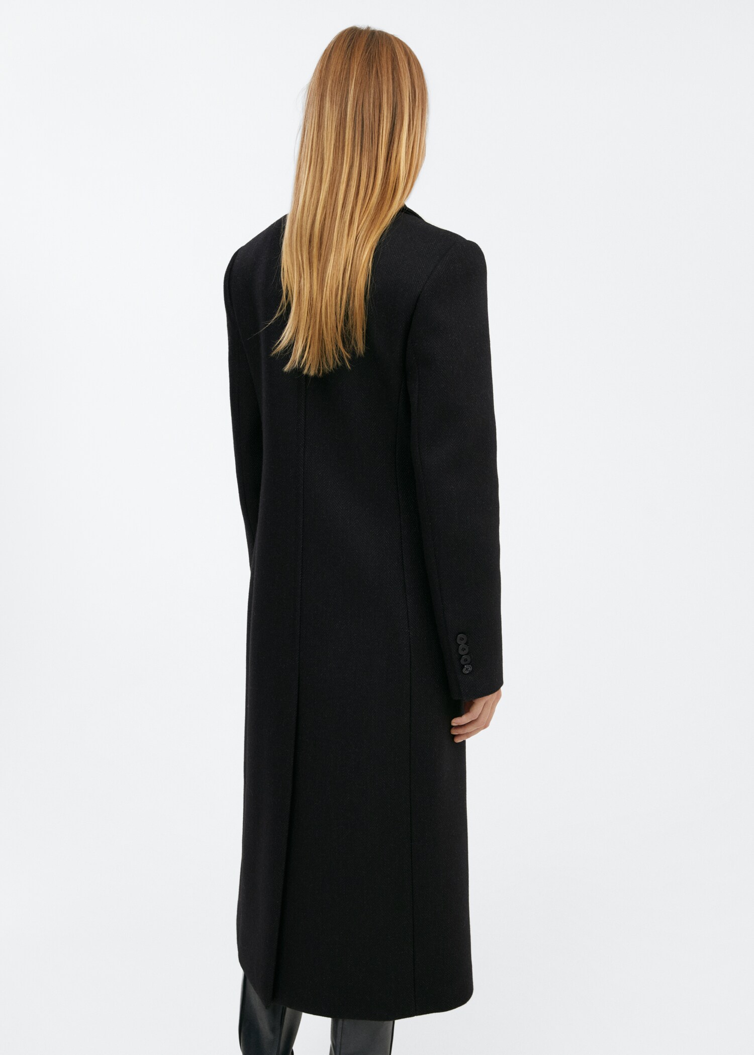 Manteau laine relief revers - Verso de l’article