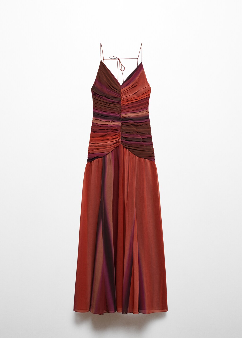 Gradient draped dress - Women | MANGO OUTLET USA Gradient draped dress - Women | MANGO OUTLET USA