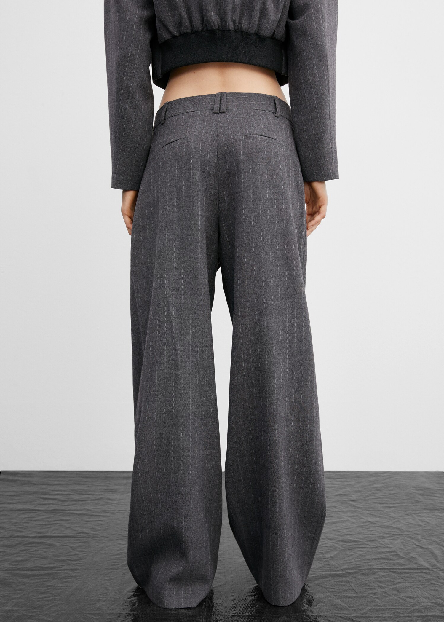 Pantalons vestit microratlles - Revers de l'article