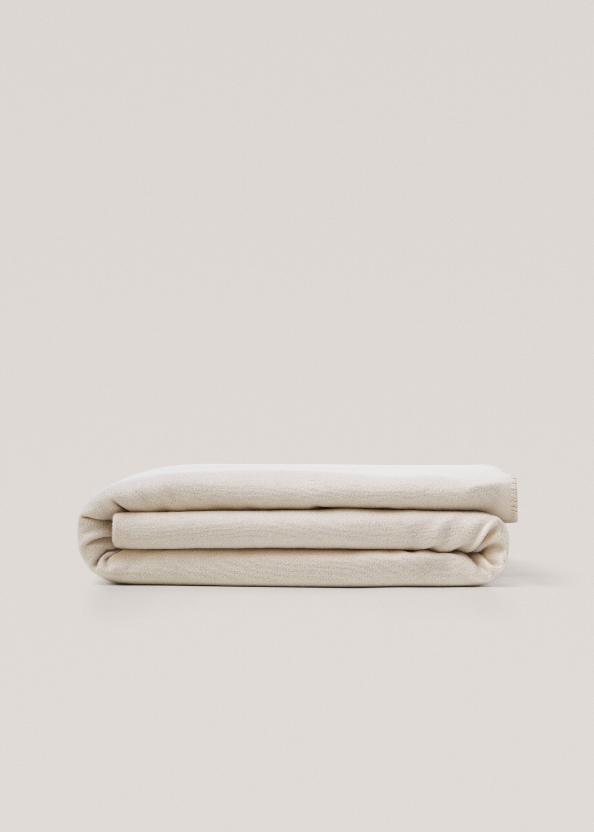 Wool-blend blanket with seam detail 130x180cm - Article without model