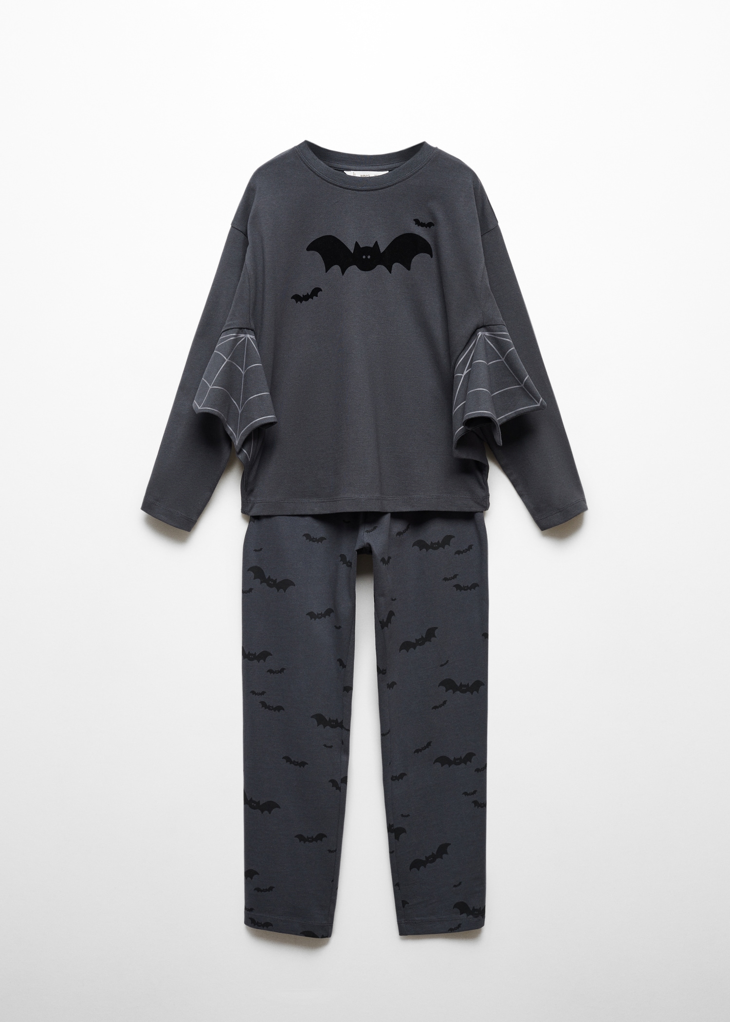 Pijama lungă liliac - Articol fără model
