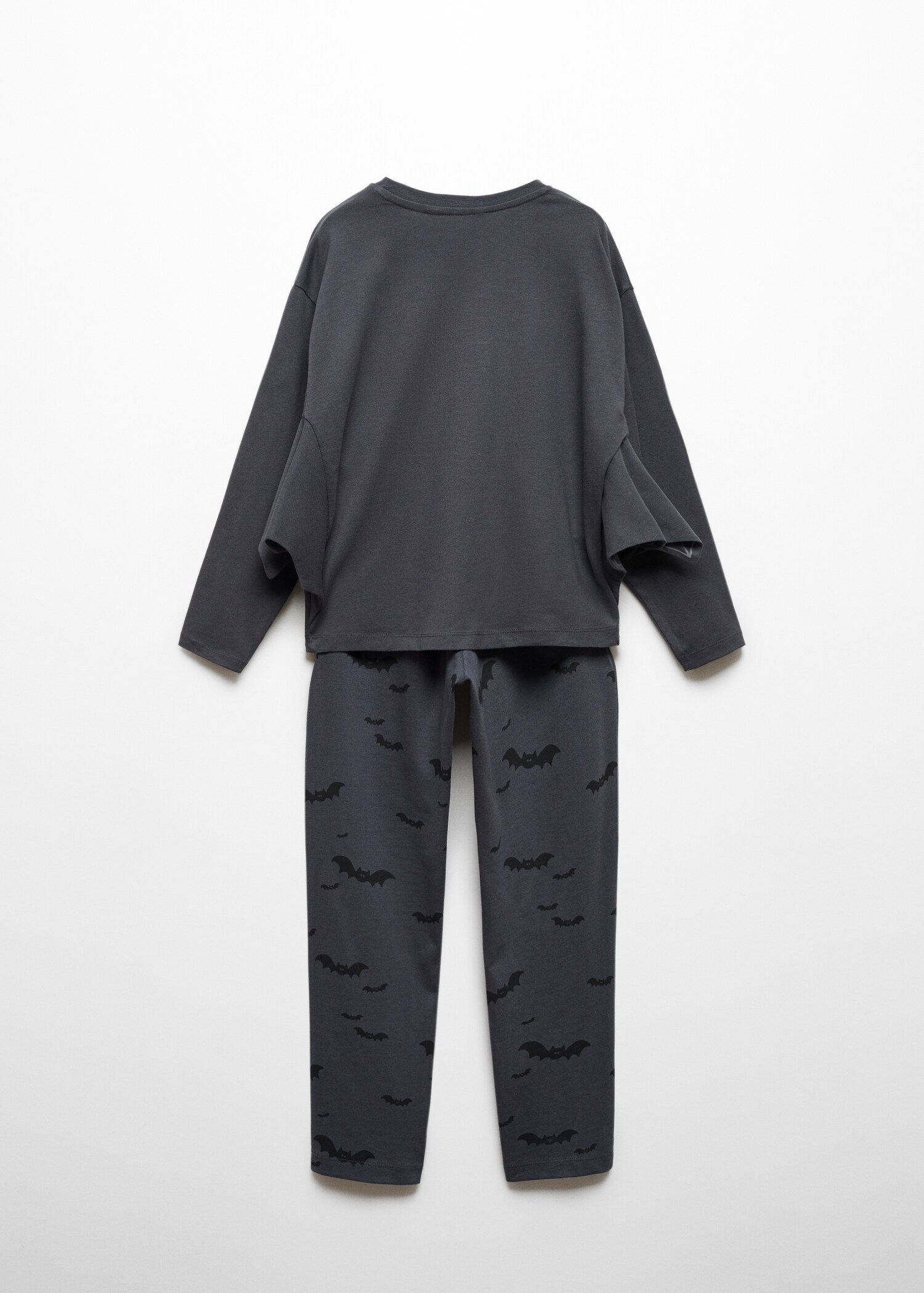 Pijama lungă liliac - Spatele articolului