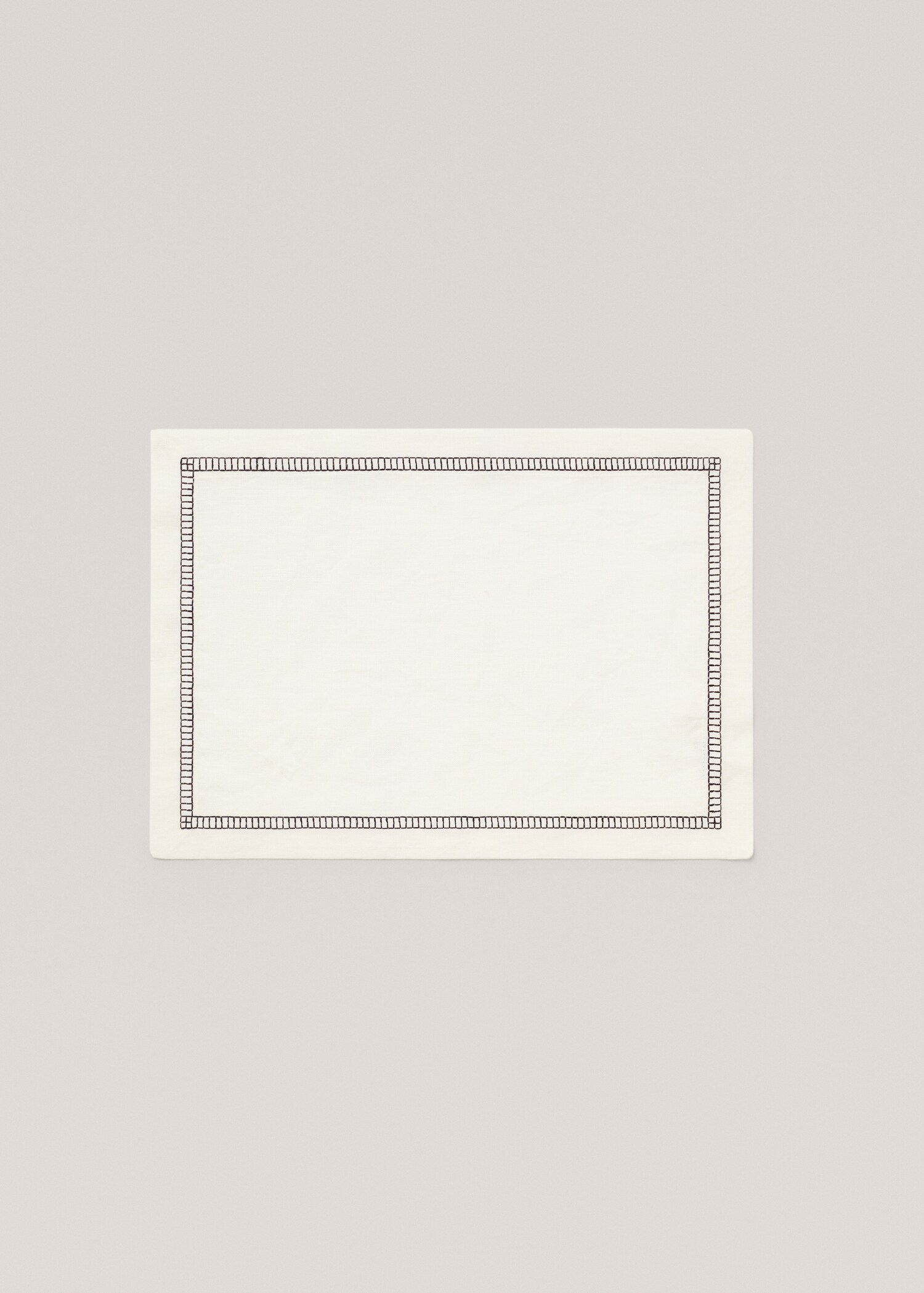 Tovaglietta 100% lino cuciture 35x50 cm - Articolo senza modello