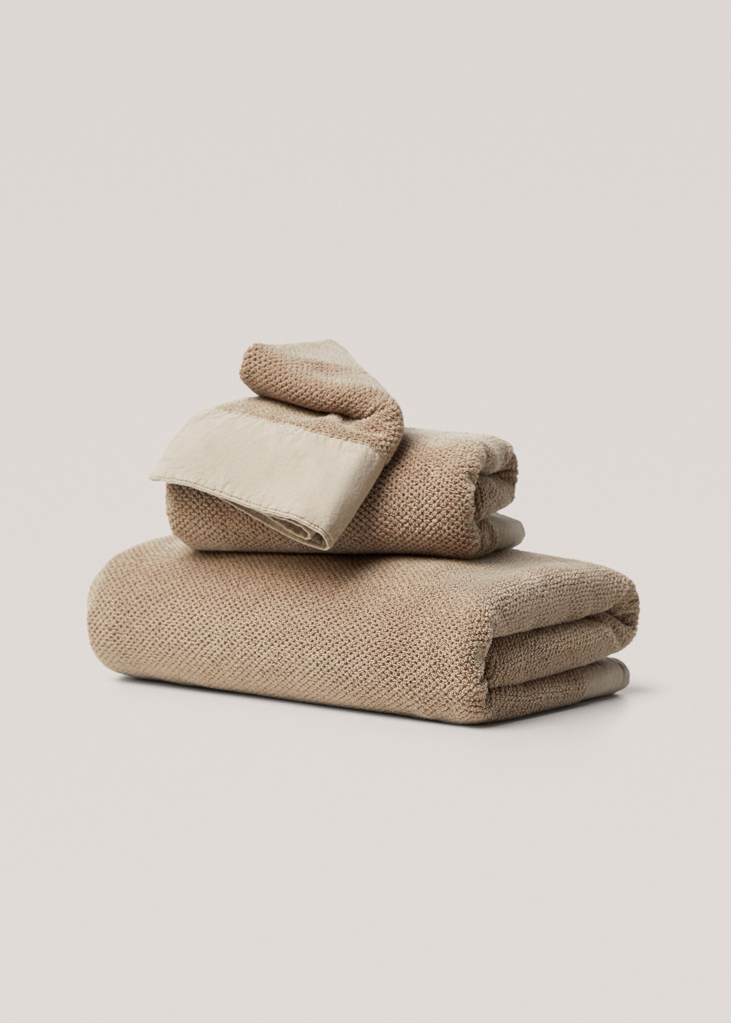 100% organic cotton face towel 30x50cm - Article without model