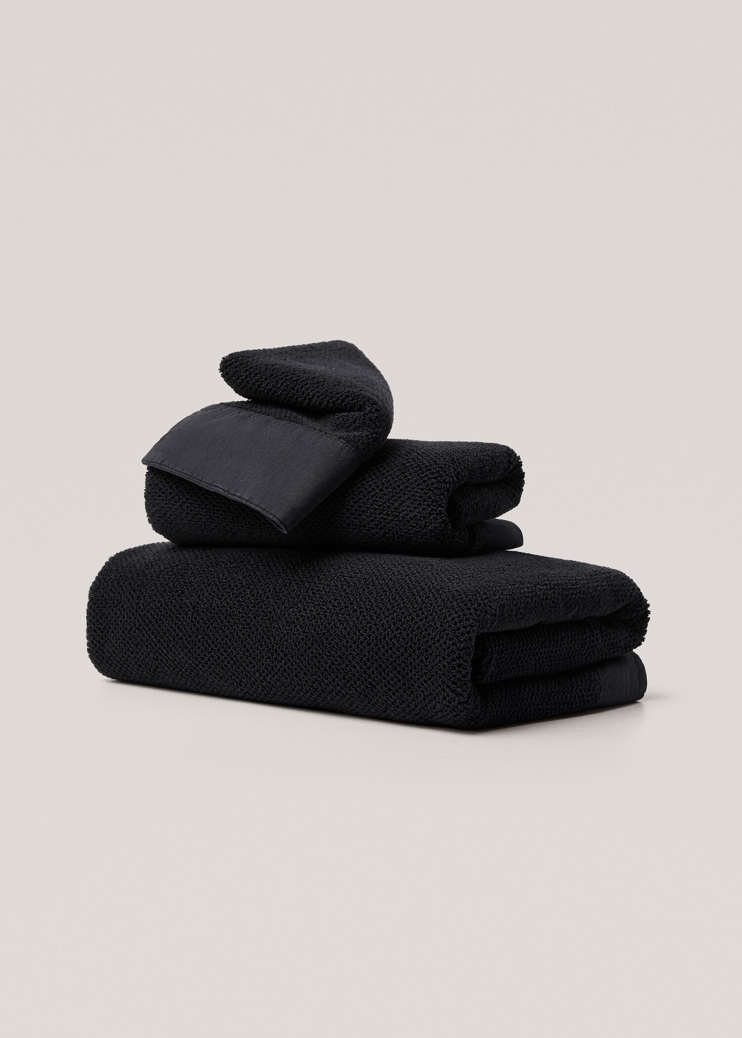 100% organic cotton face towel 30x50cm - Article without model