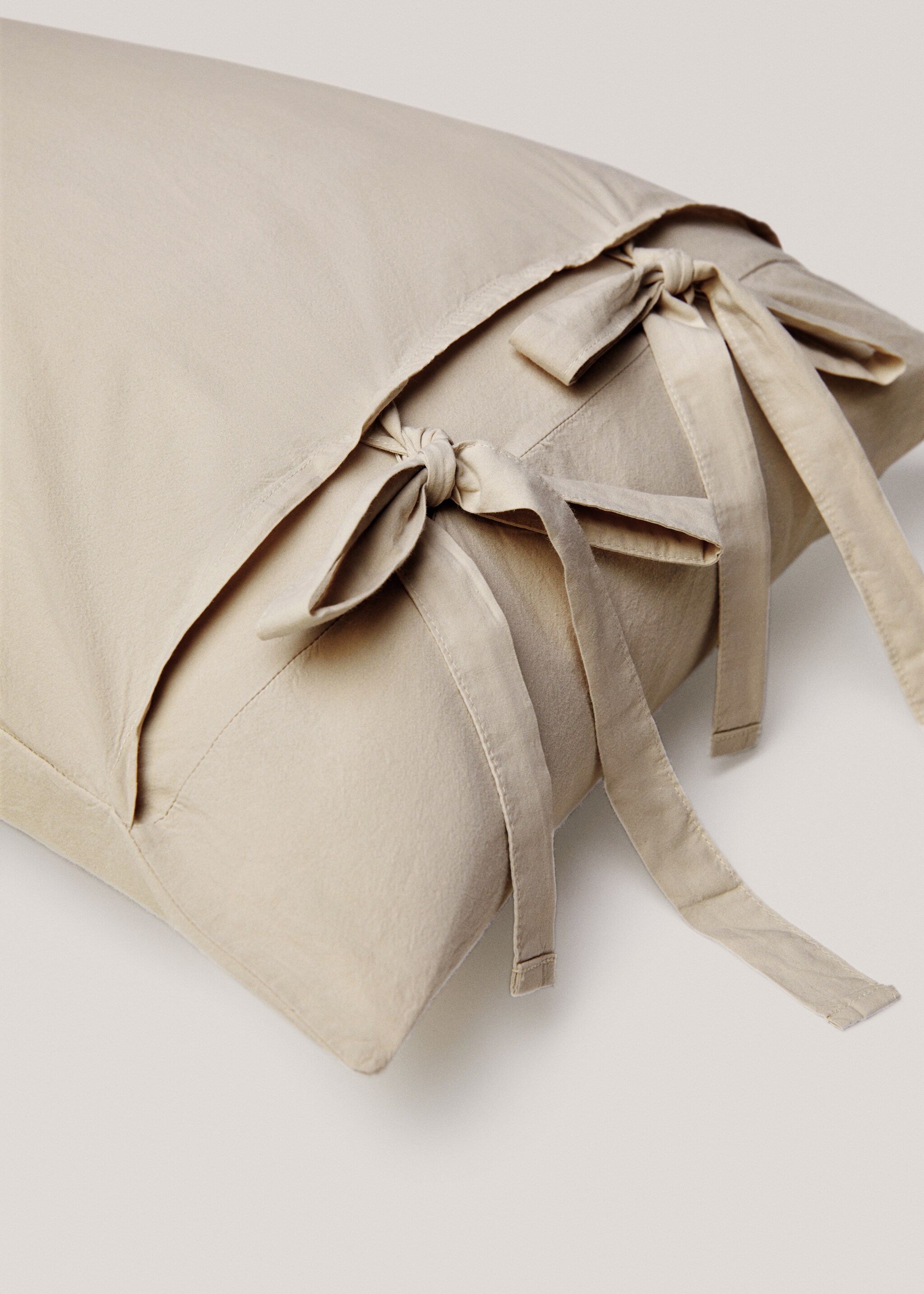Washed cotton pillow case 45x110cm - Details of the article 1