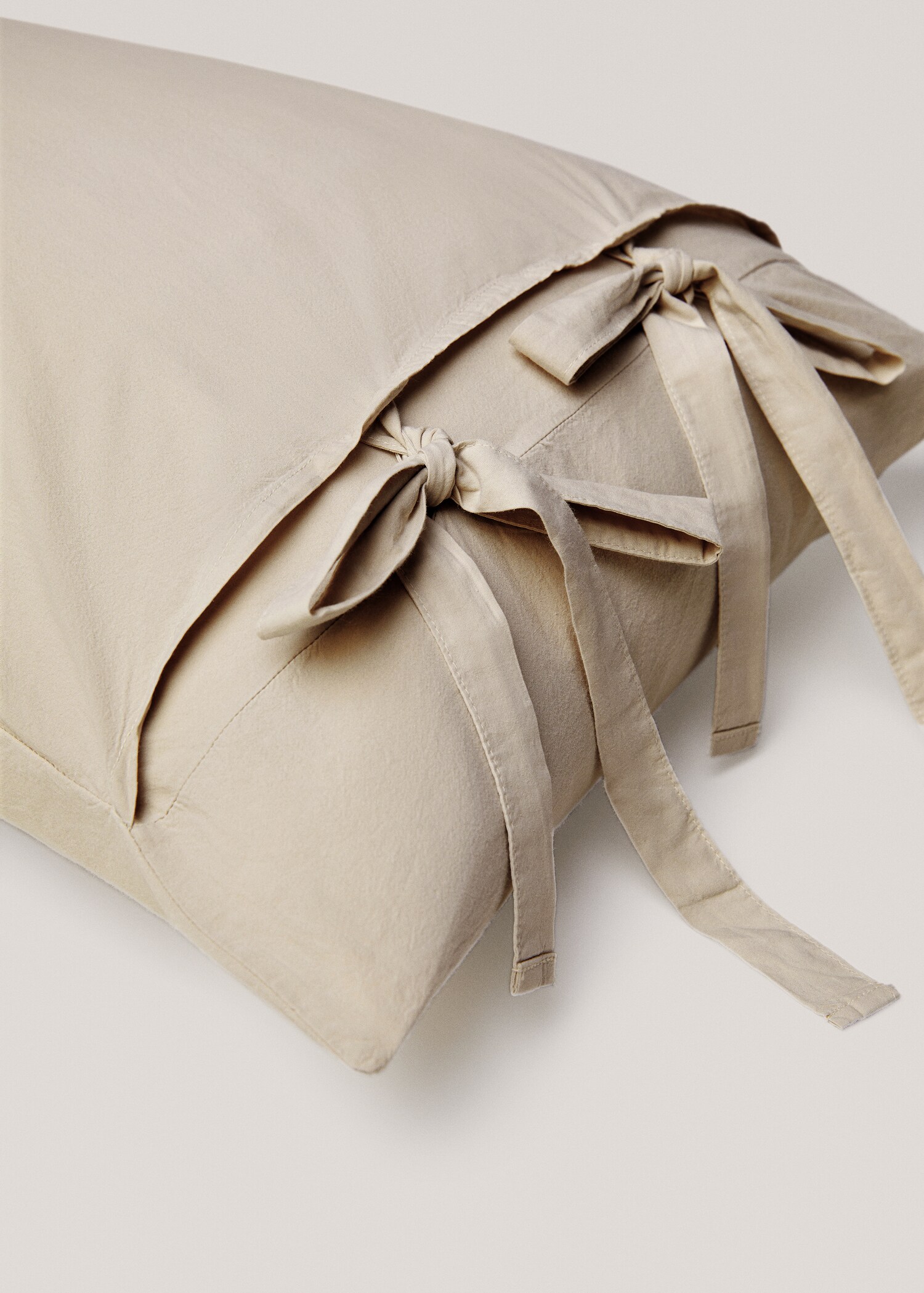 Washed cotton pillow case 45x110cm - Details of the article 1