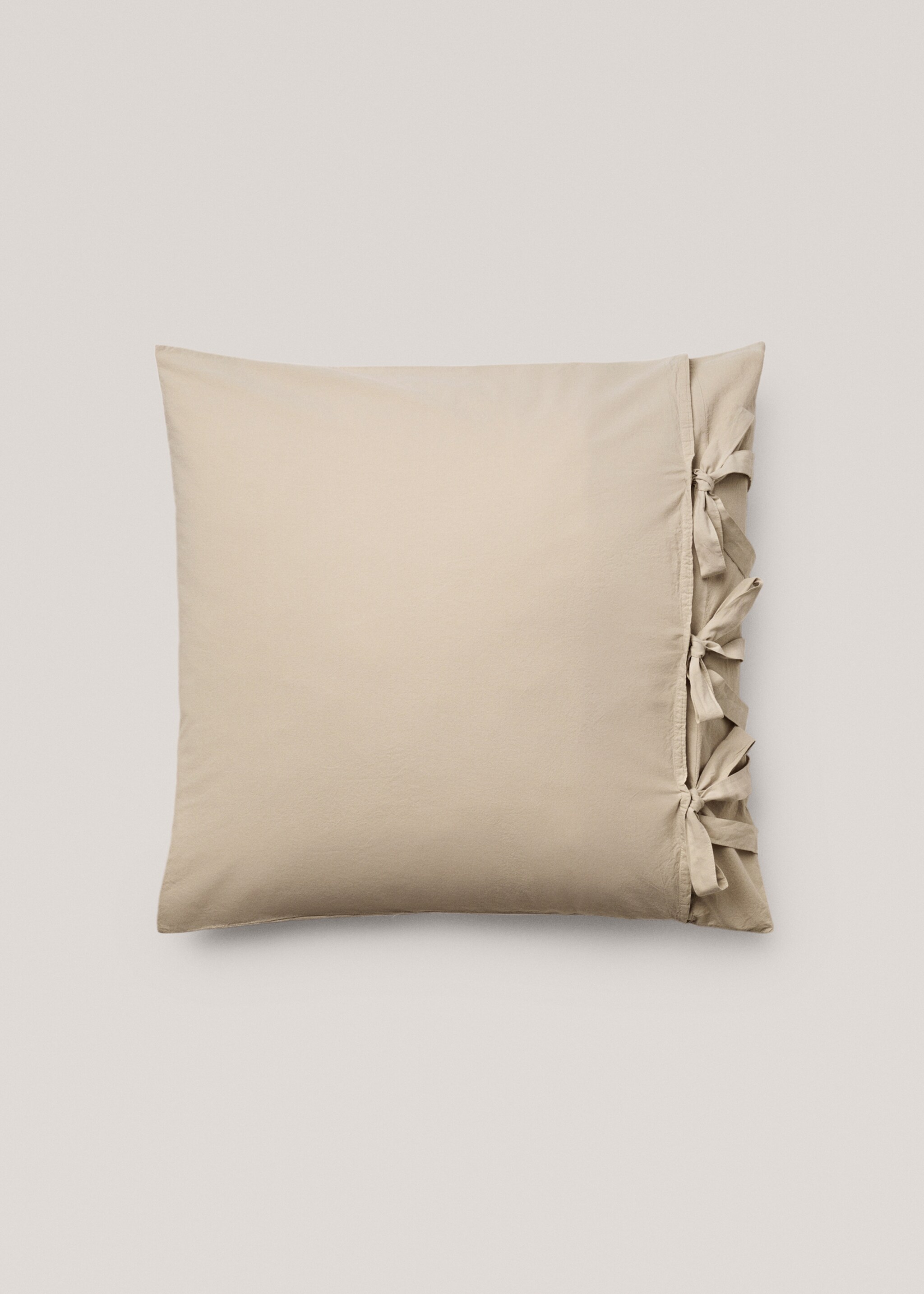 Washed cotton pillowcase 60x60cm - Details of the article 3