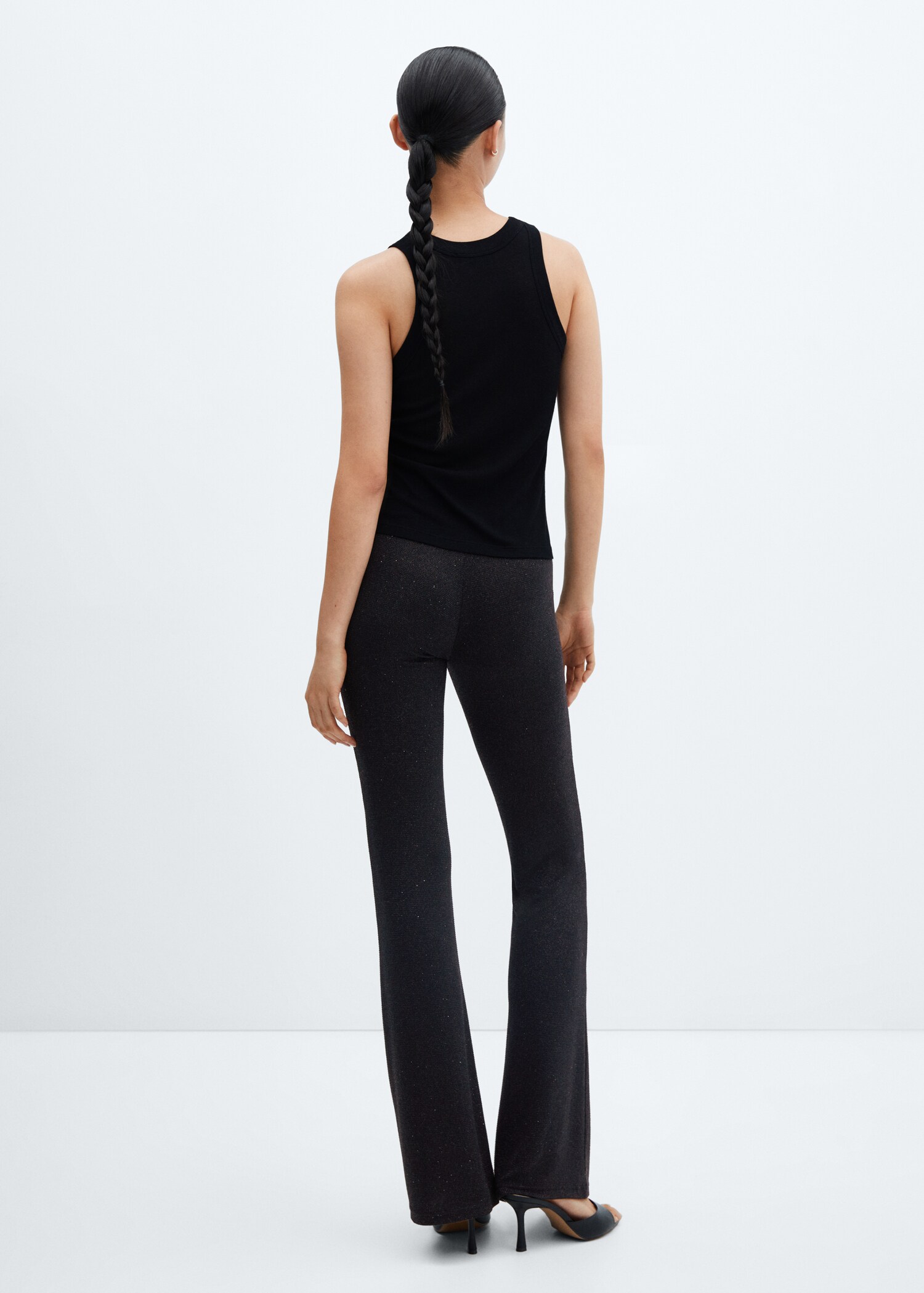 Pantalón flare brillante - Reverso del artículo