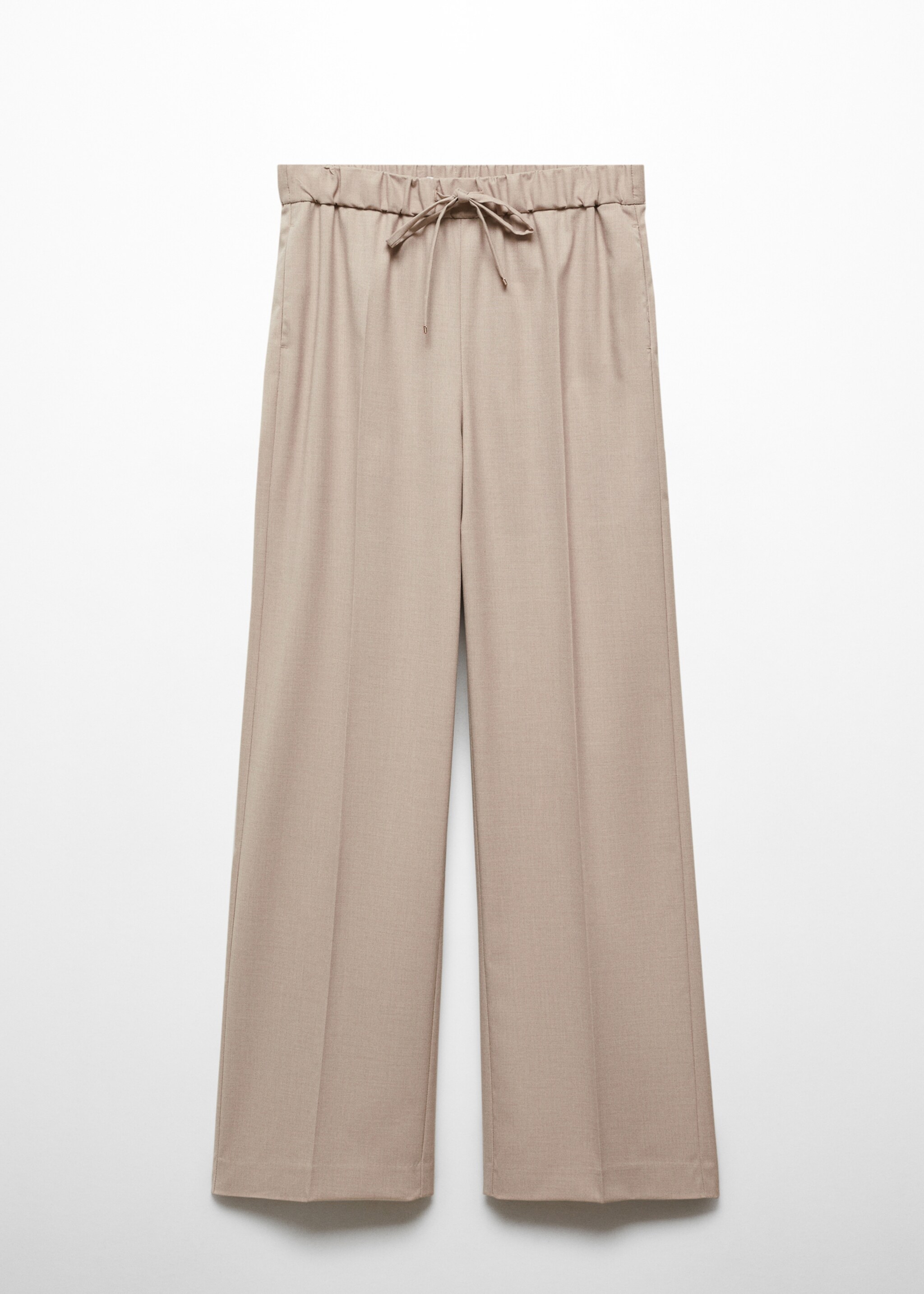 Wideleg trousers with elastic waist - Article without model