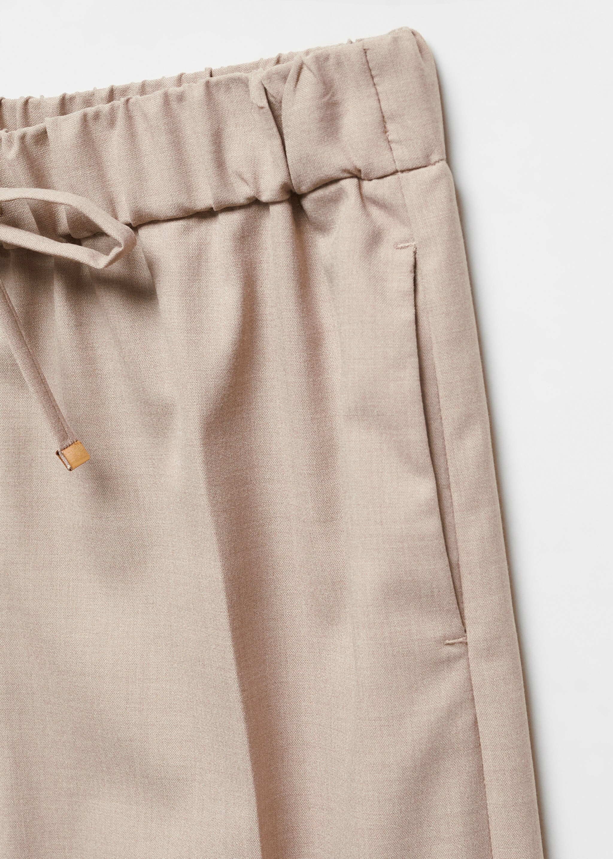 Wideleg trousers with elastic waist - Details of the article 8
