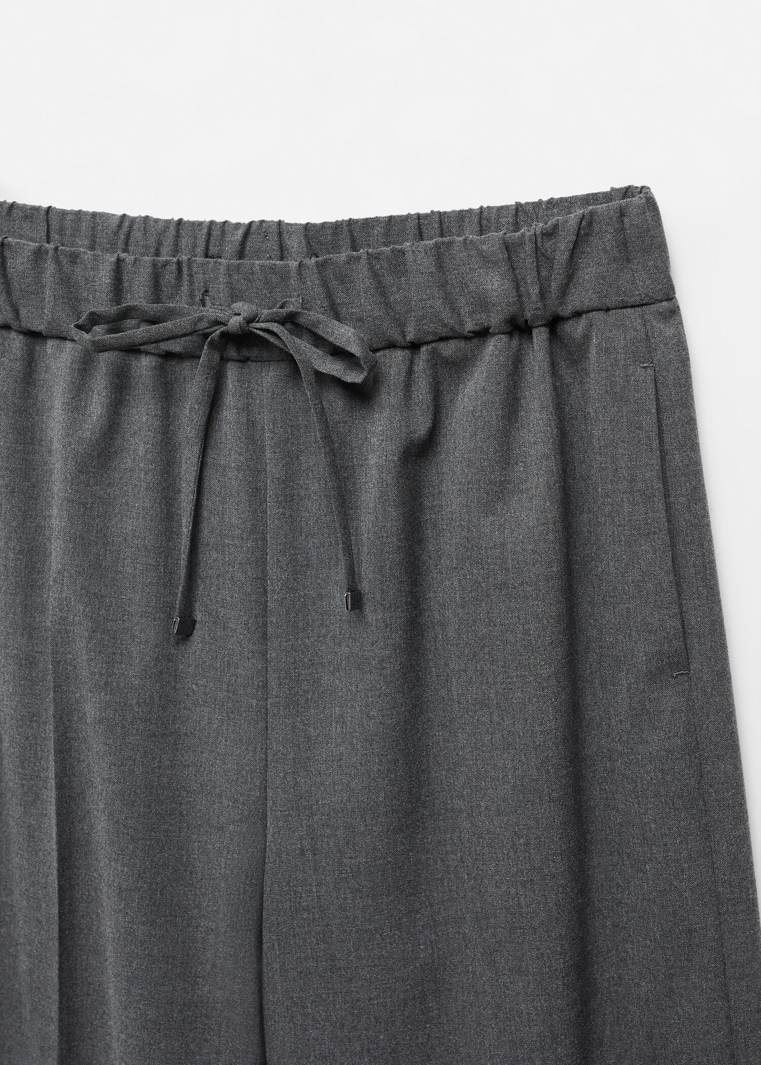 Kalhoty se širokými nohavicemi a elastickým pasem - Detail zboží 8