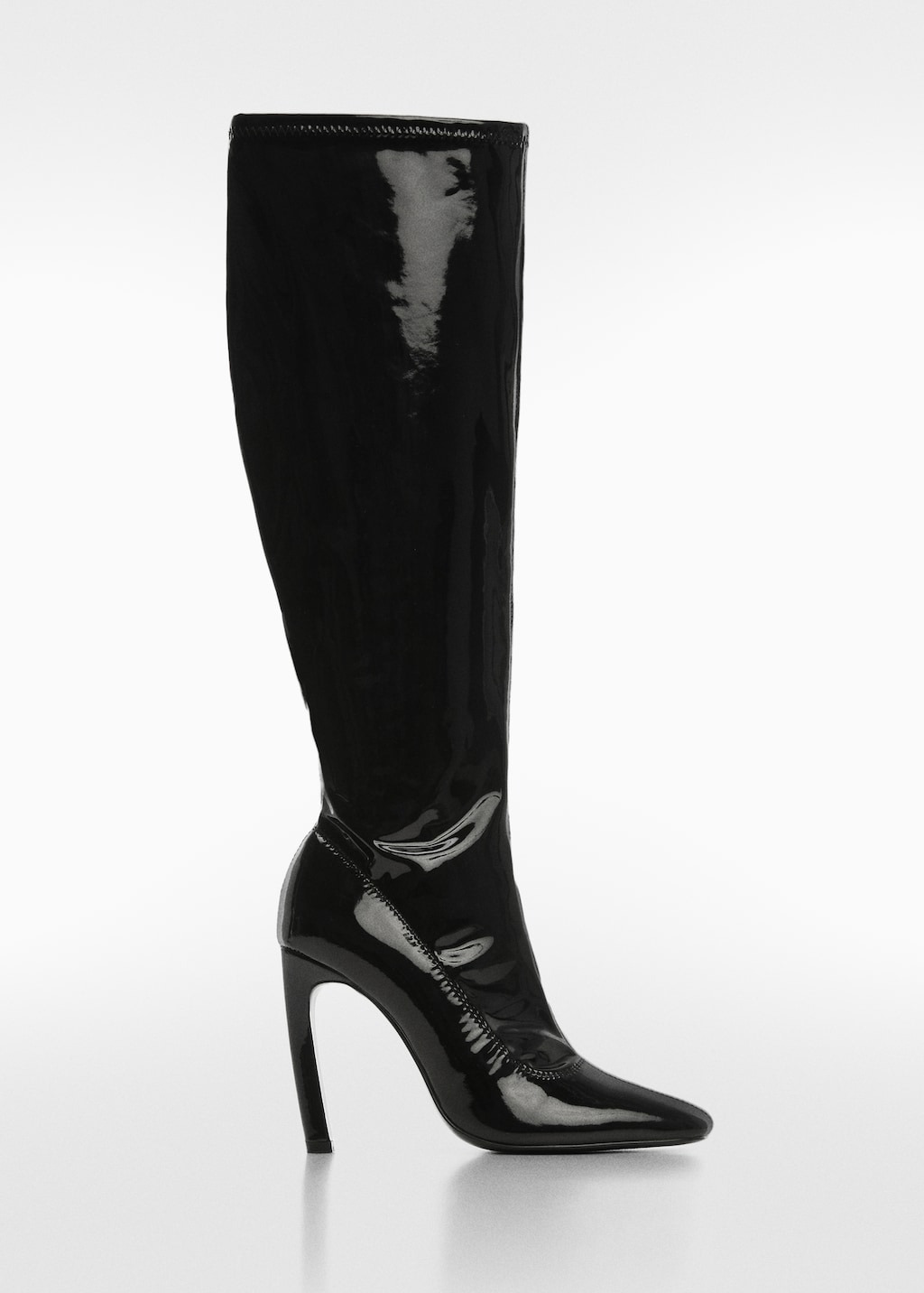 Patent leather pointed toe boots online