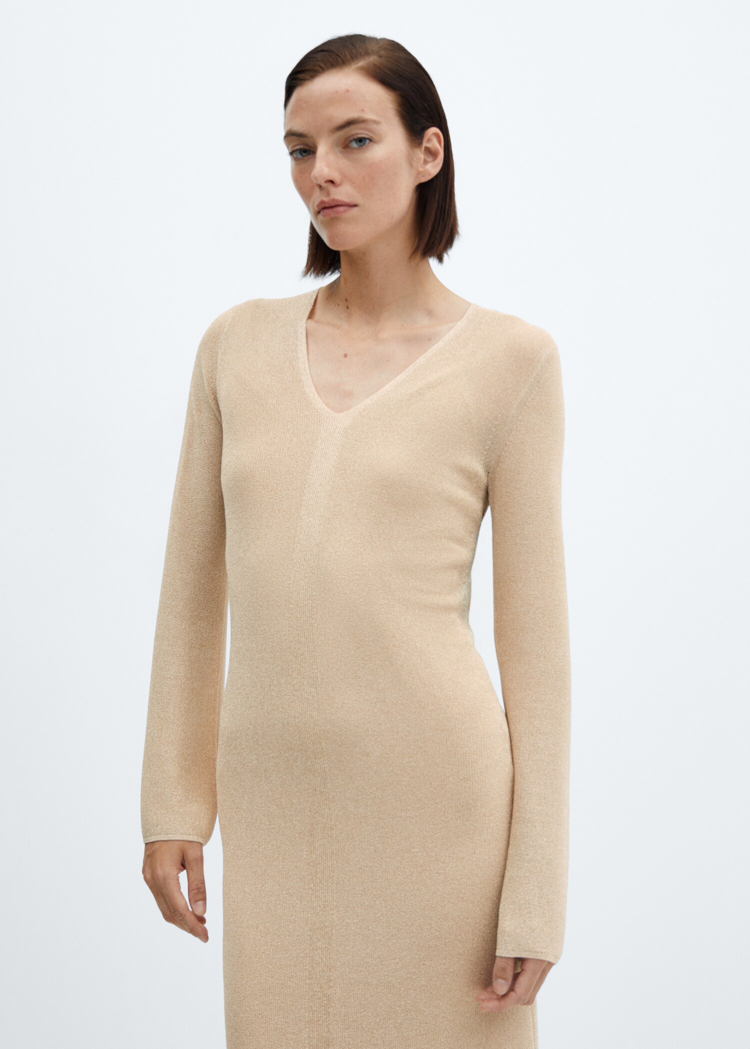 Robe midi maille Lurex - Plan moyen