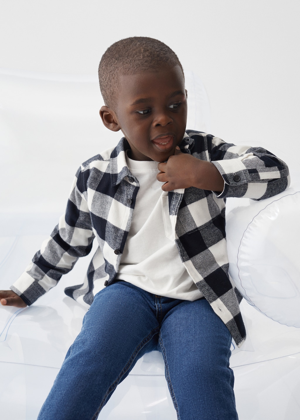 Camicia regular fit quadri Bambino MANGO OUTLET Italia