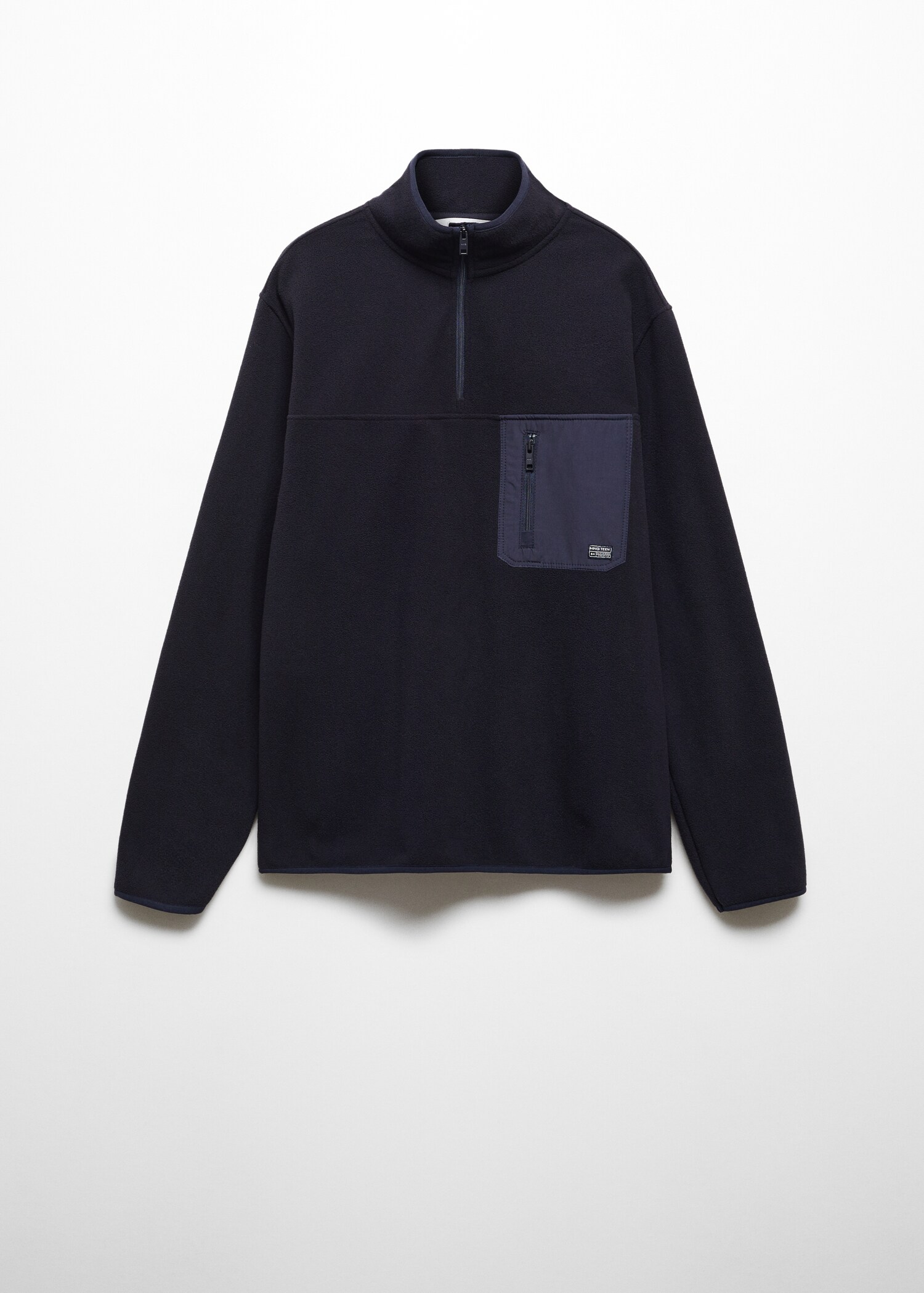 Fleece-Sweatshirt mit Zip-Kragen - Artikel ohne Model