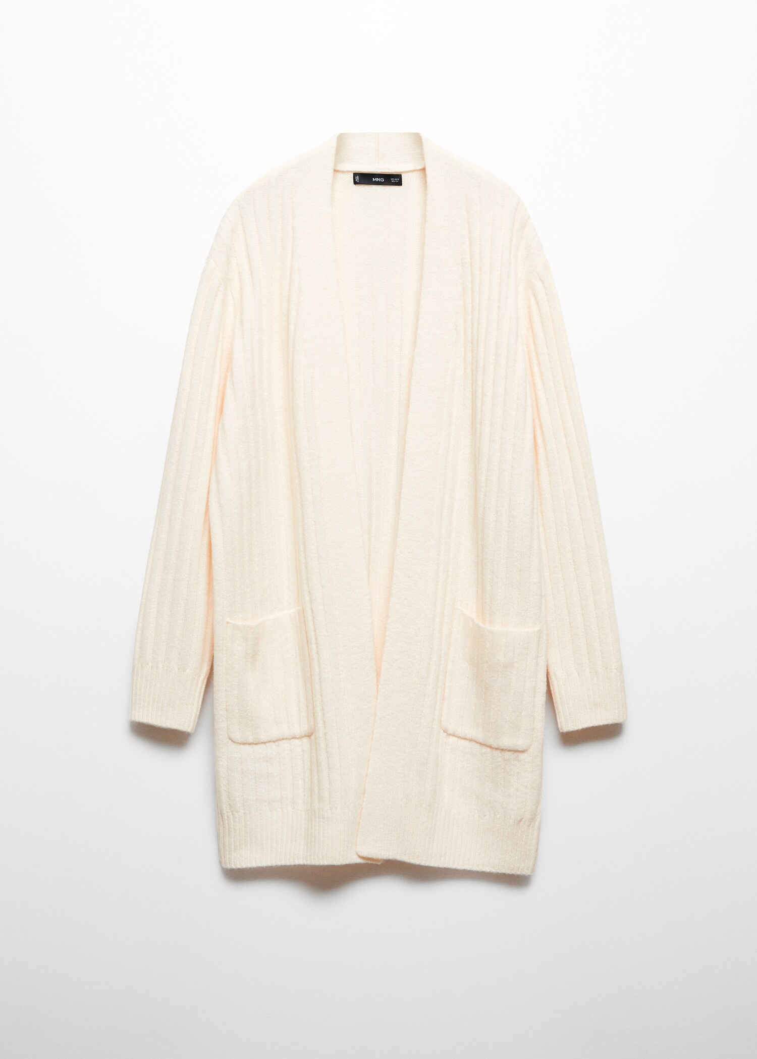 Langer Cardigan mit Rippstruktur - Artikel ohne Model