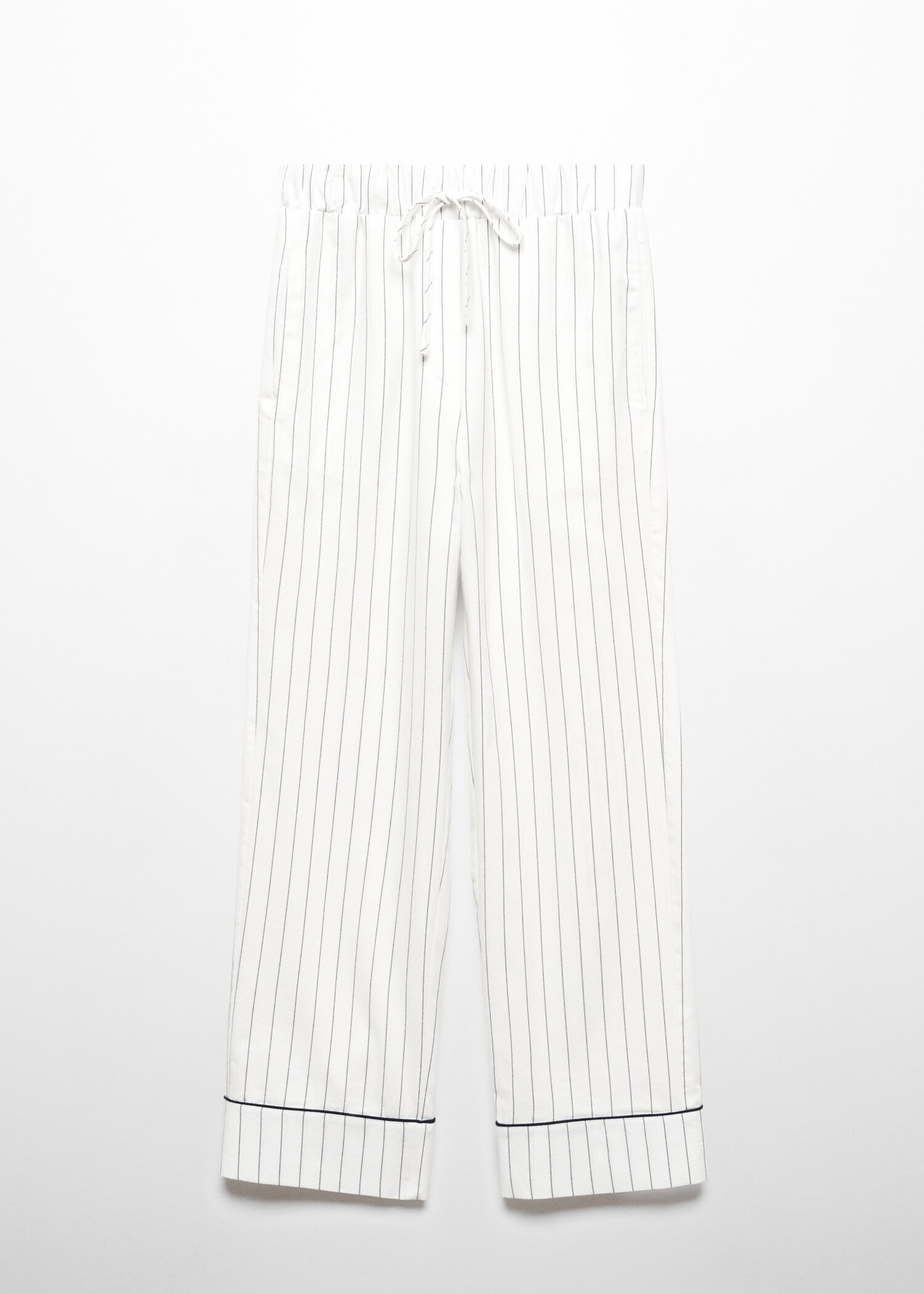 Striped pajama trousers - Article without model