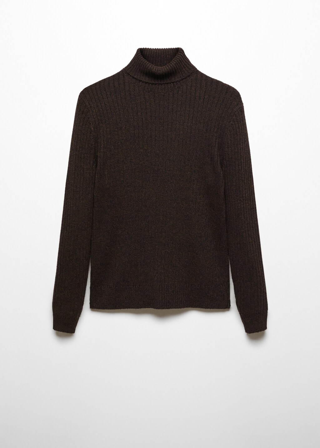 Wool sweater with ribbed turtleneck Men MANGO OUTLET United Kingdom