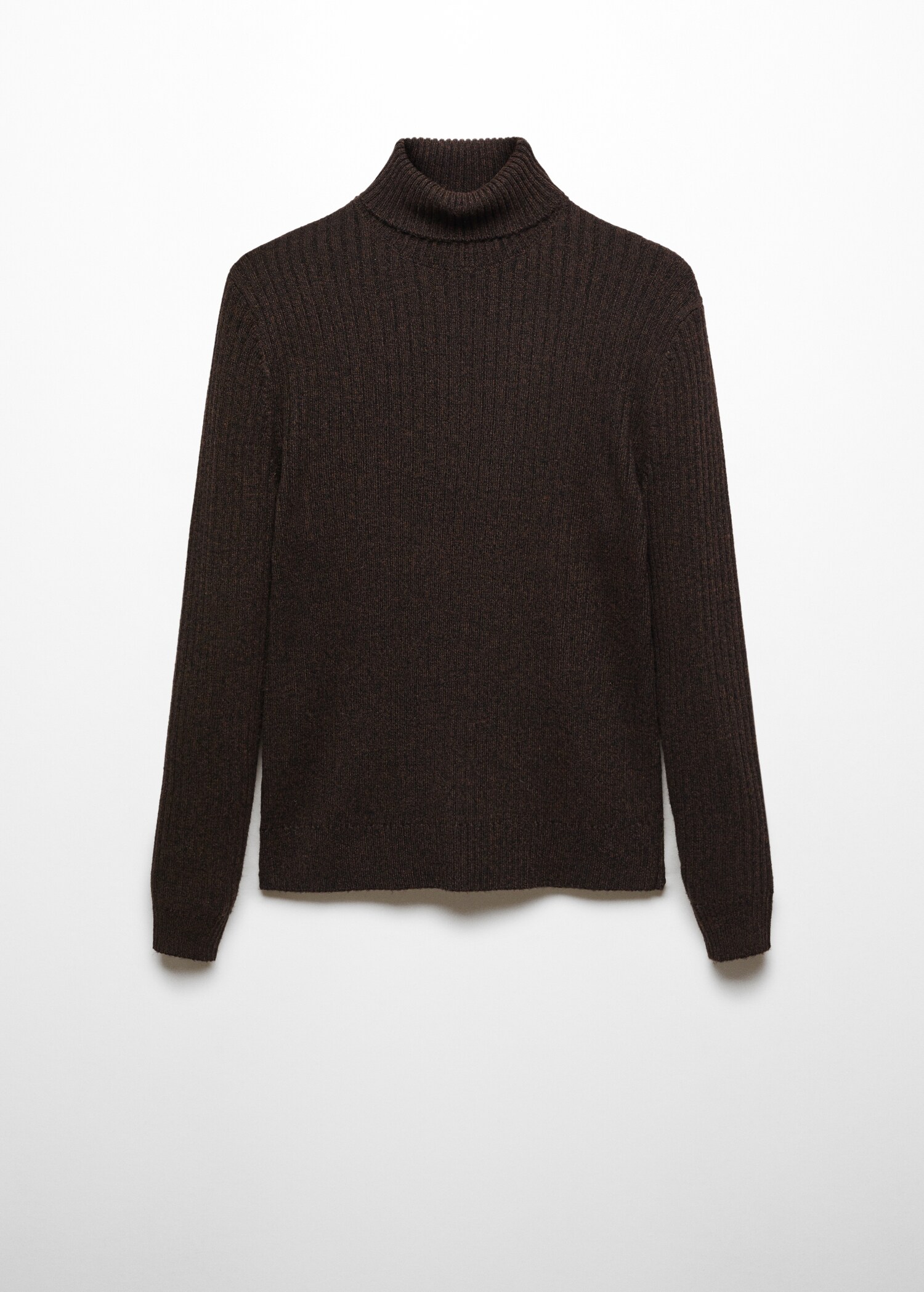 Wool sweater with ribbed turtleneck - Article without model