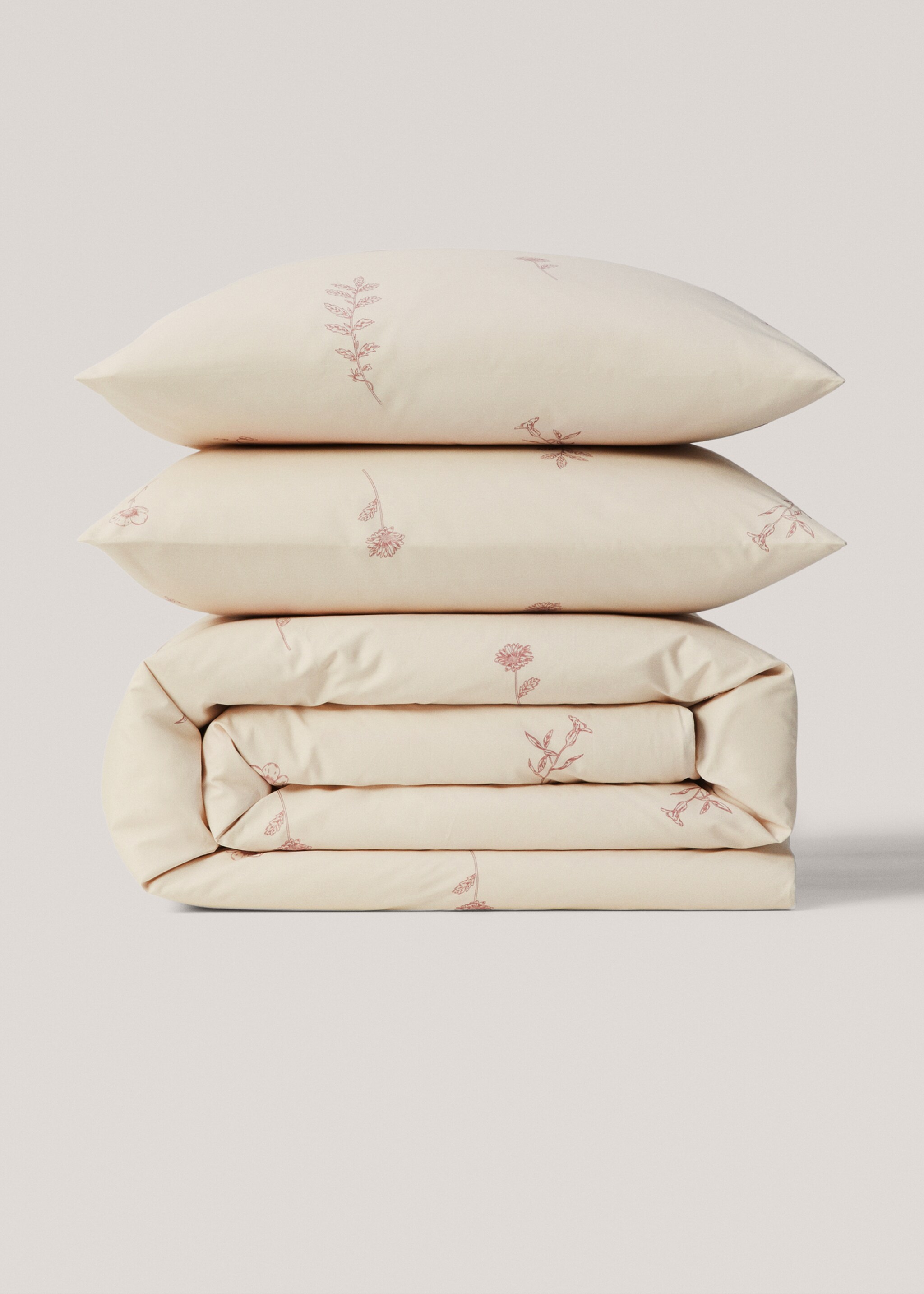 Floral-print duvet cover Single bed - Article without model