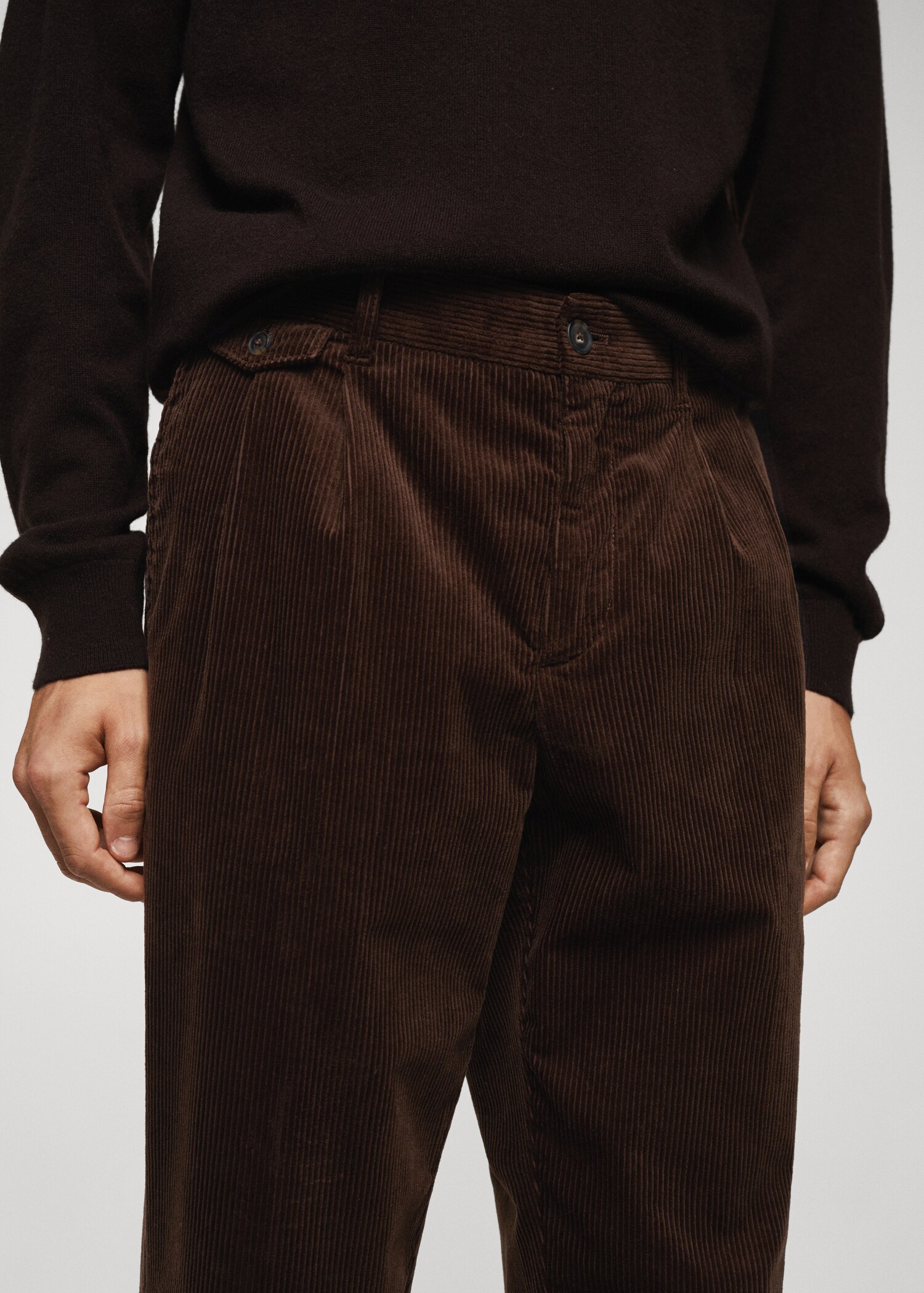 Pantalón regular fit algodón pana - Detalle del artículo 1