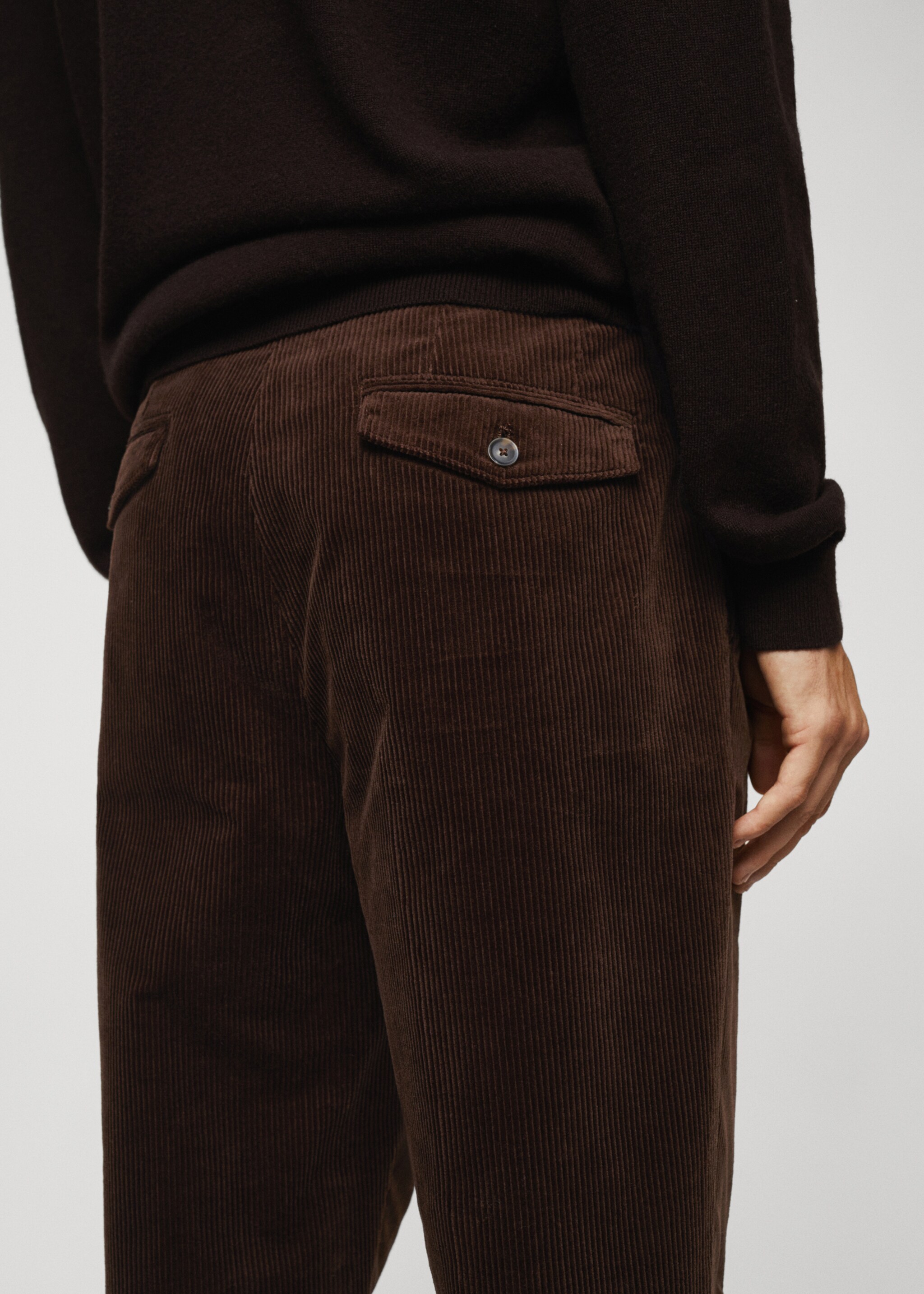 Pantalón regular fit algodón pana - Detalle del artículo 4