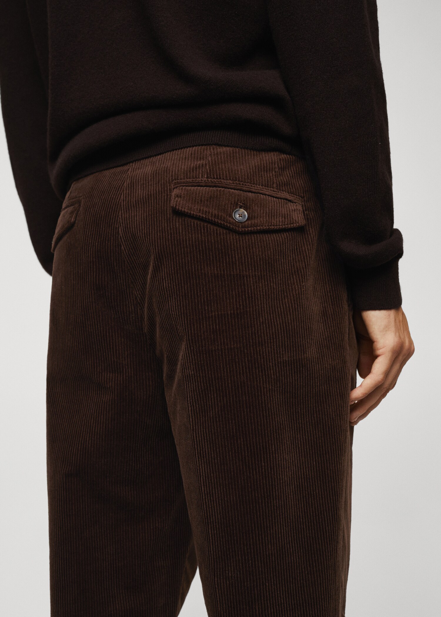 Pantalón regular fit algodón pana - Detalle del artículo 4
