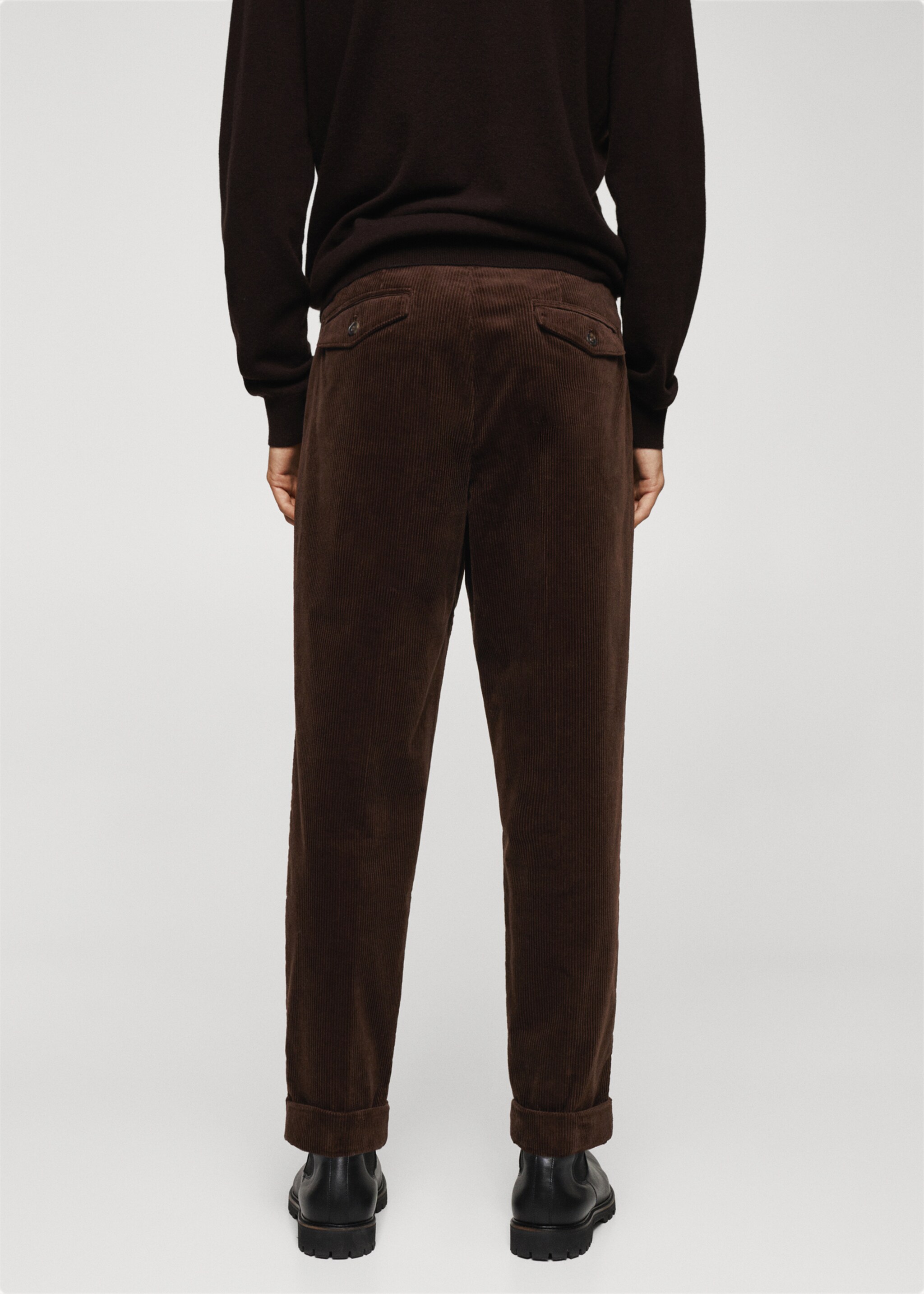 Pantalón regular fit algodón pana - Reverso del artículo