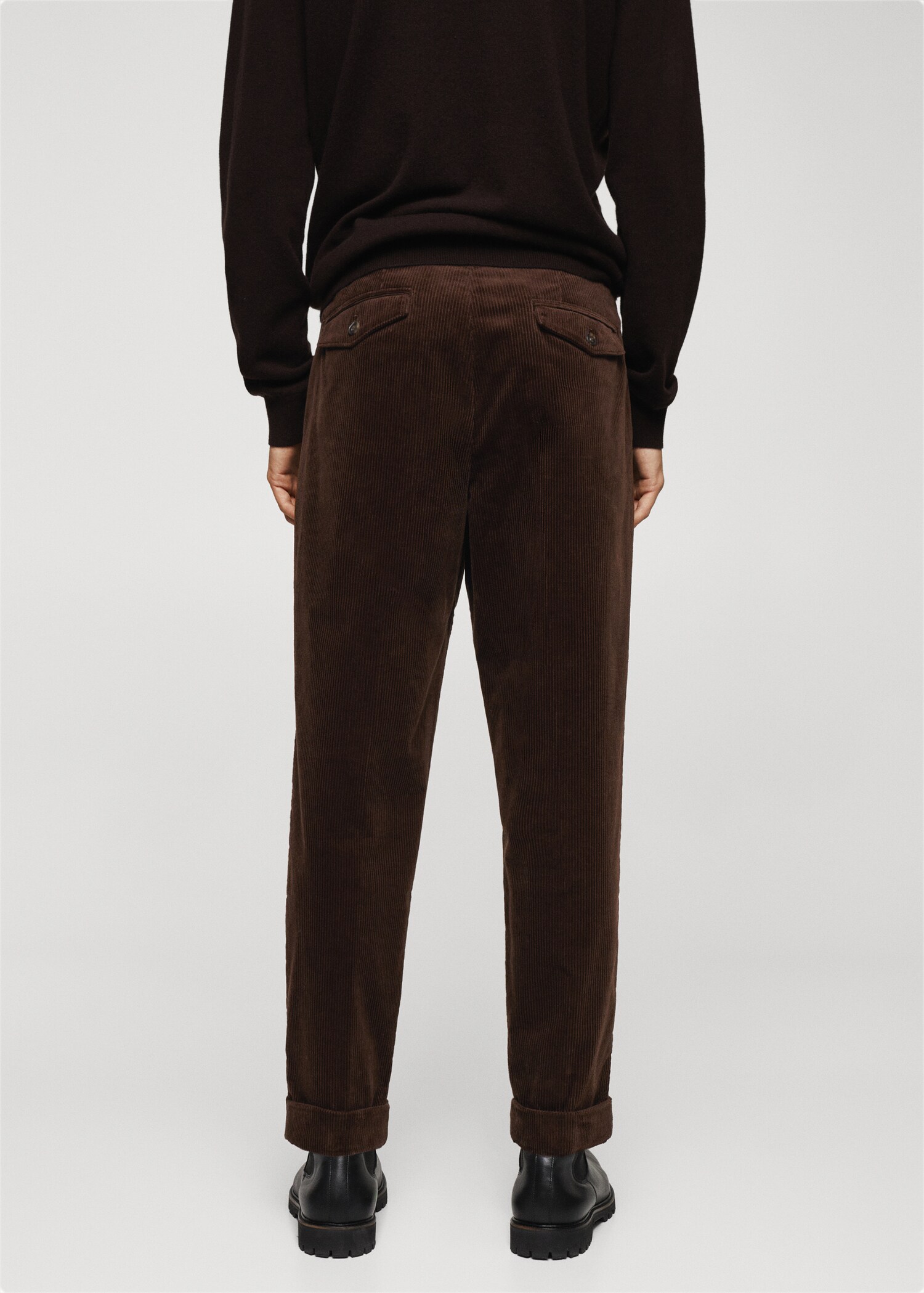 Pantalón regular fit algodón pana - Reverso del artículo