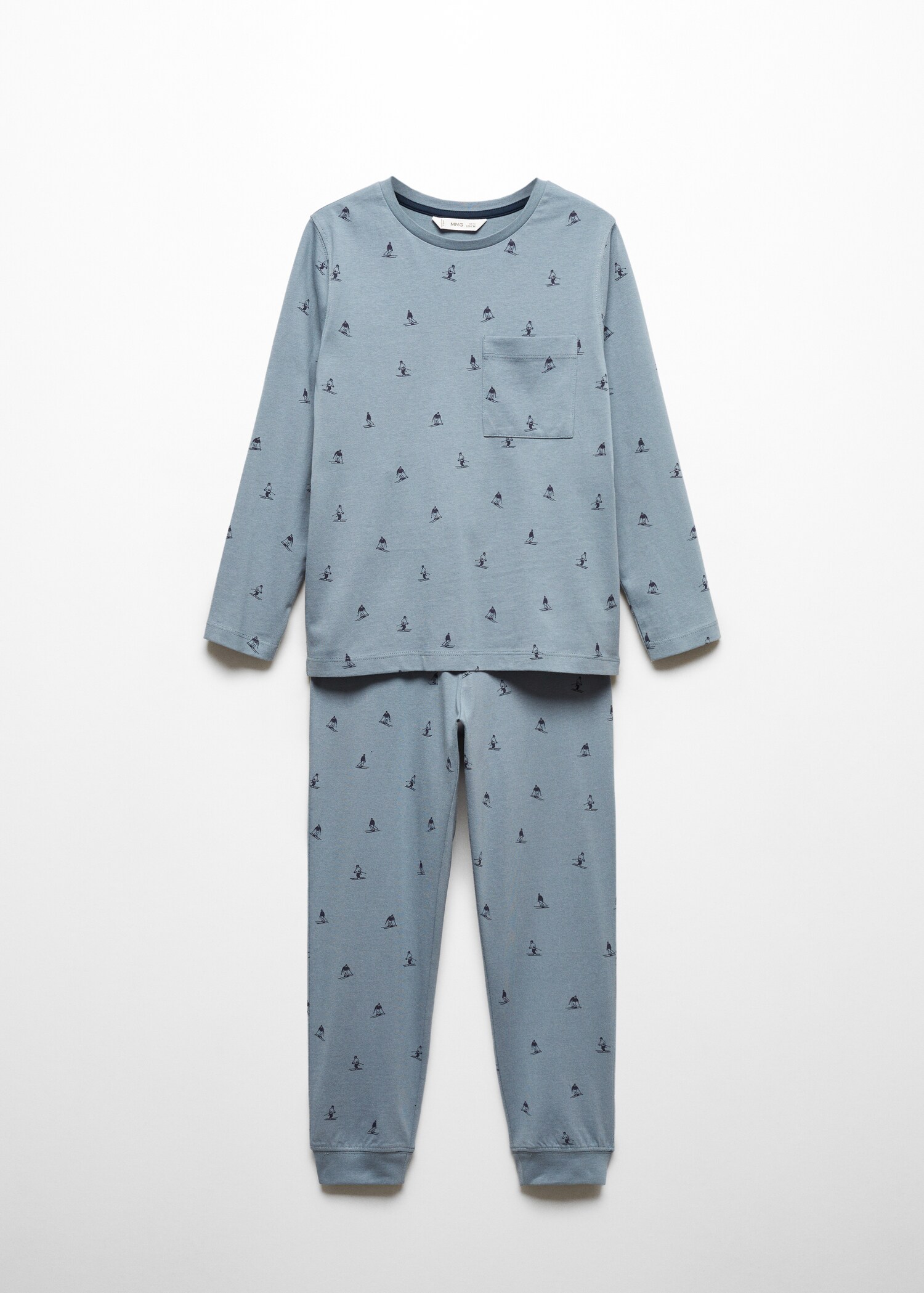 Pijamale lungi imprimate - Articol fără model